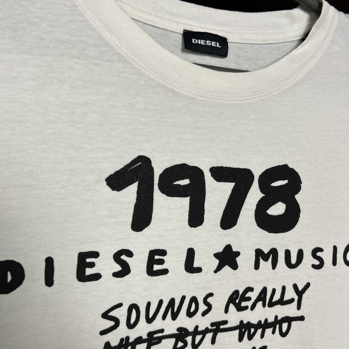 Diesel Mens Diesel Big Logo Streetwear y2k japanese tee Size US XL / EU 56 / 4 - 3 Thumbnail
