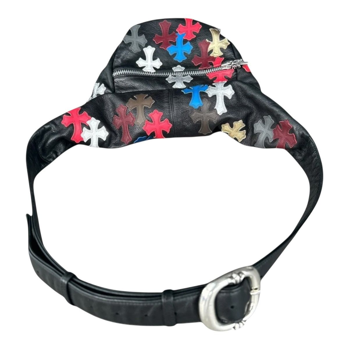 Chrome Hearts Leather Cross Patch Snat Bag Black Multi (Extra Large) Size ONE SIZE - 3 Thumbnail