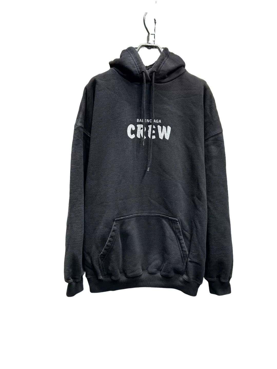 Balenciaga Balenciaga Crew Logo Graphic Hoodie Black M Size US M / EU 48-50 / 2 - 1 Thumbnail