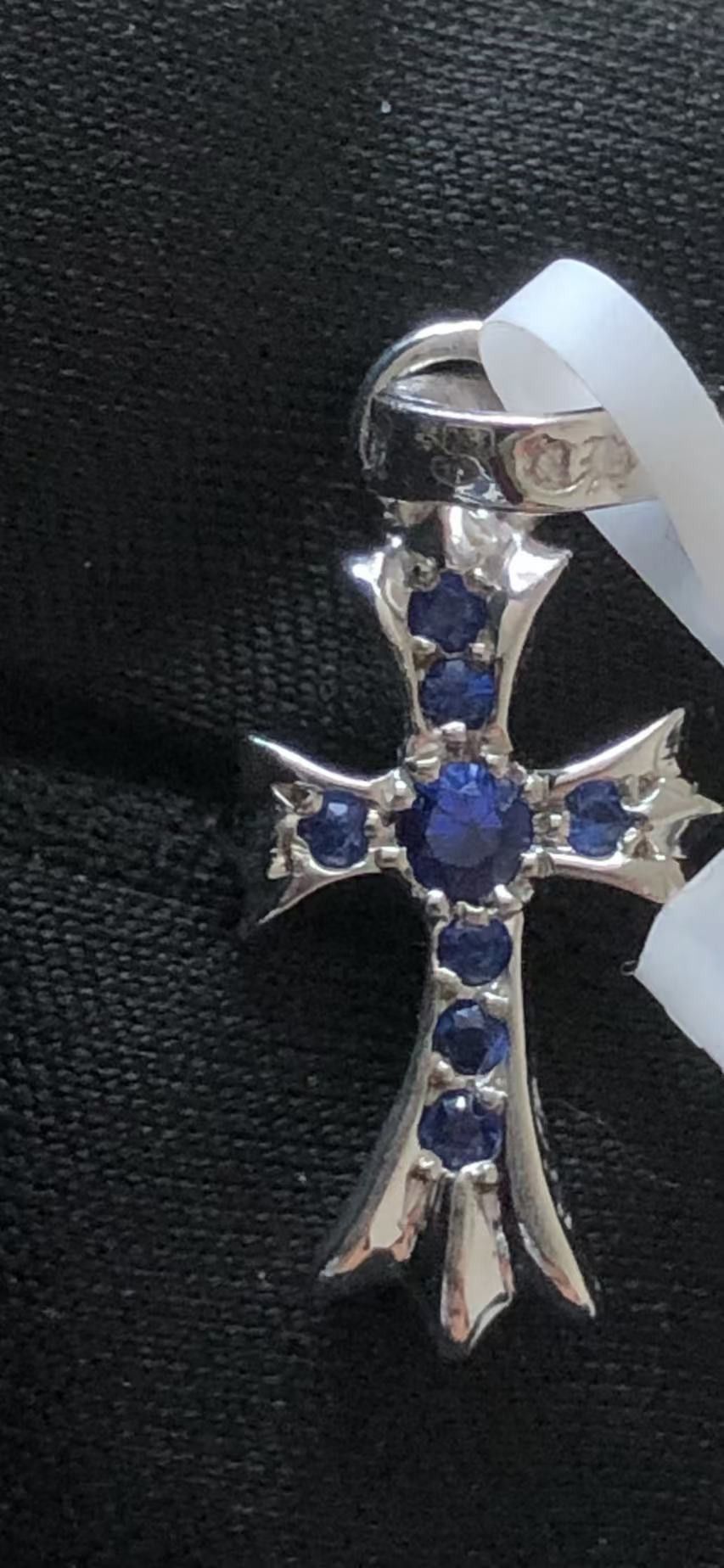 Chrome Hearts Chrome Hearts 18K White Gold Blue Sapphire Babyfat Charm Size ONE SIZE - 5 Thumbnail