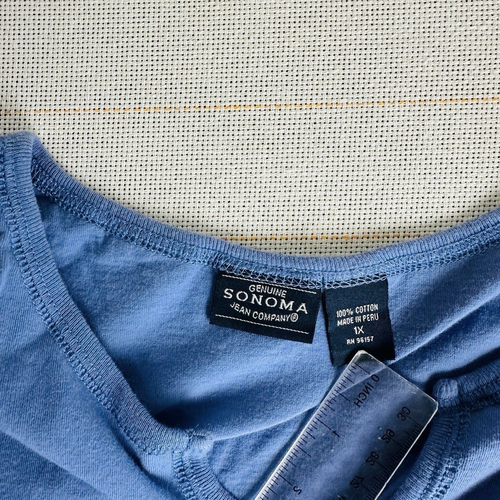 Sonoma Women's Sonoma Goods For Life Everyday V-Neck Tee blouse Size XL / US 12-14 / IT 48-50 - 6 Thumbnail