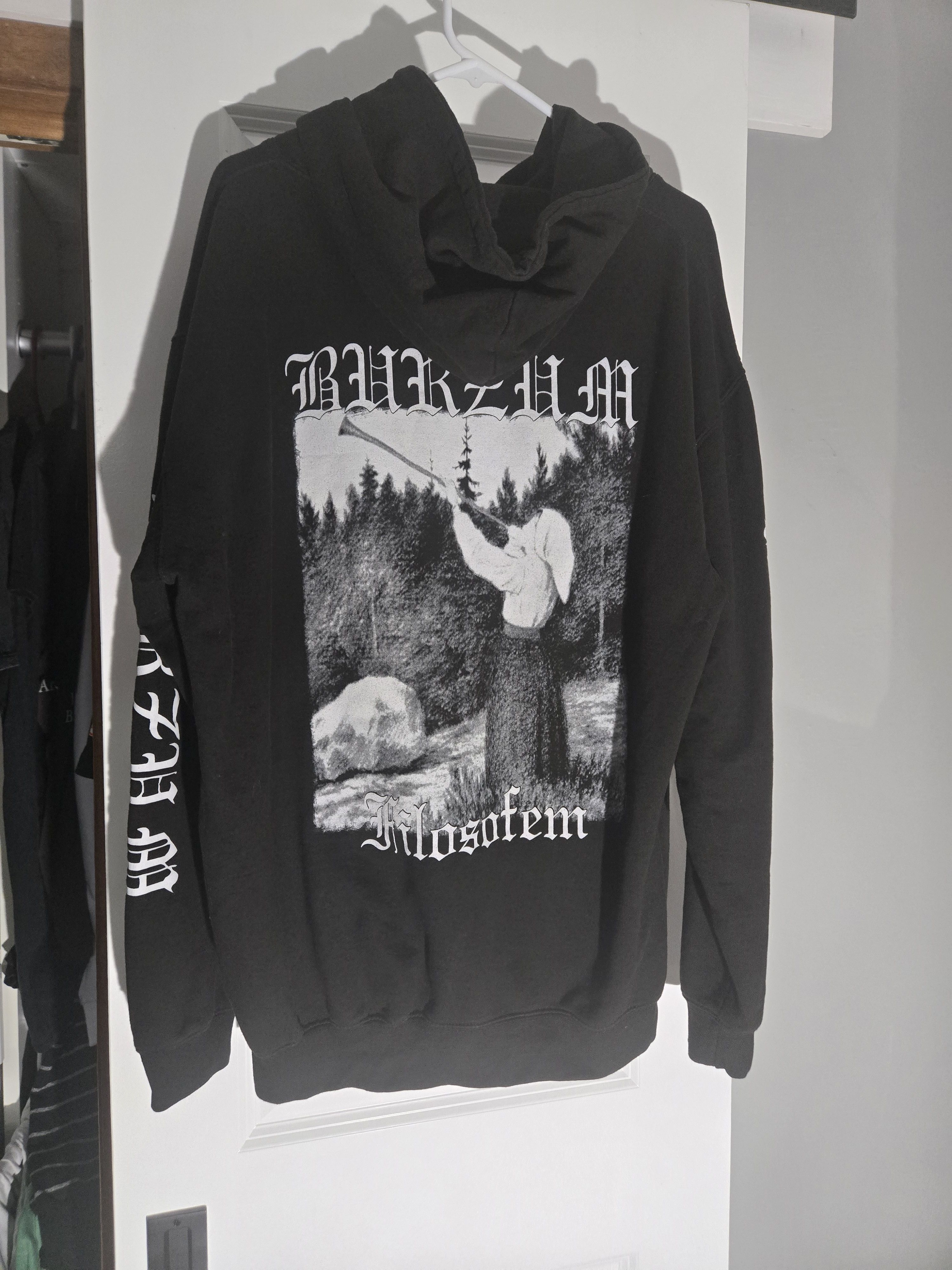 Band Tees Vintage 90s Burzum Filosofem Hoodie Size US XL / EU 56 / 4 - 2 Thumbnail