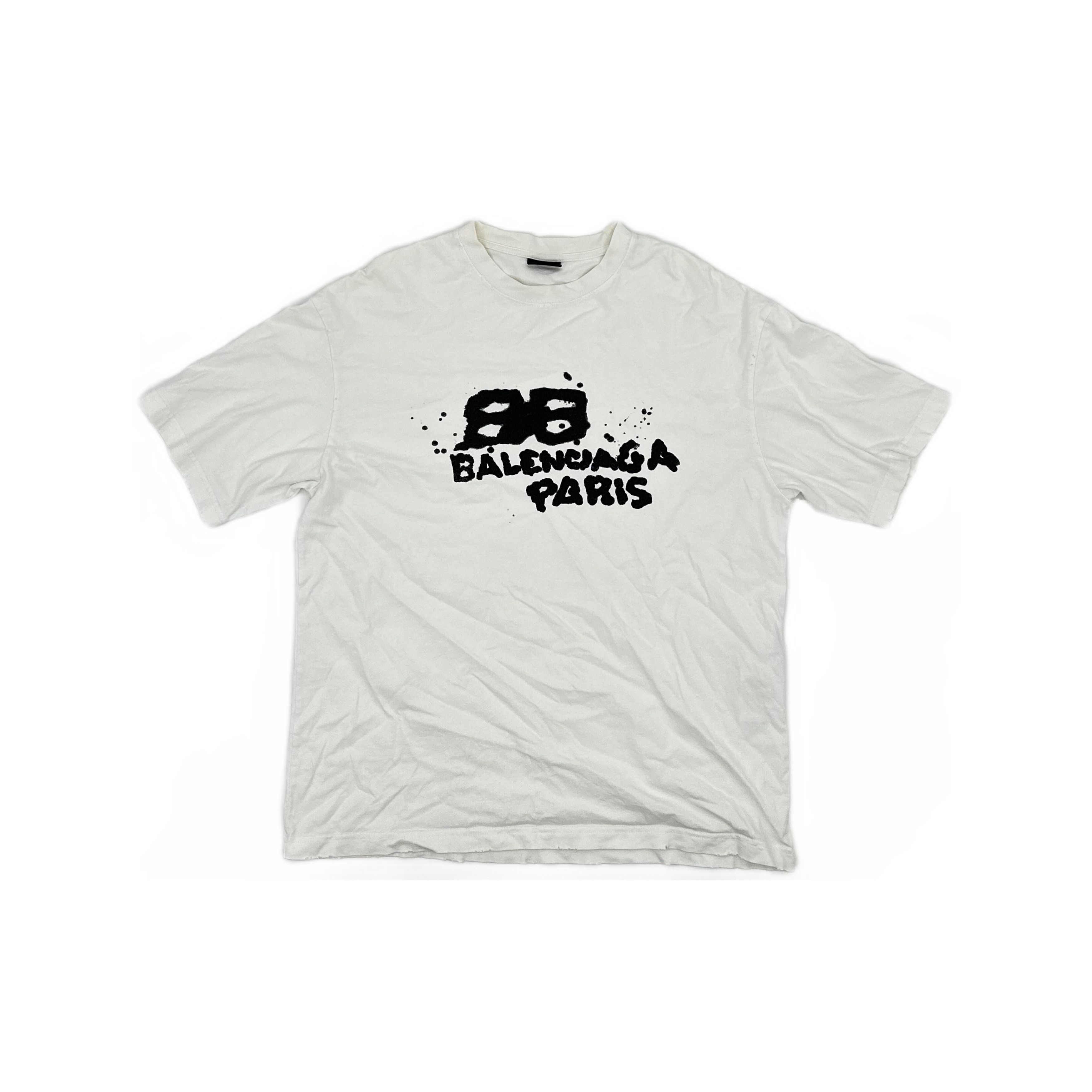 Balenciaga Balenciaga Logo Graphic T-Shirt Size M Size US M / EU 48-50 / 2 - 1 Thumbnail