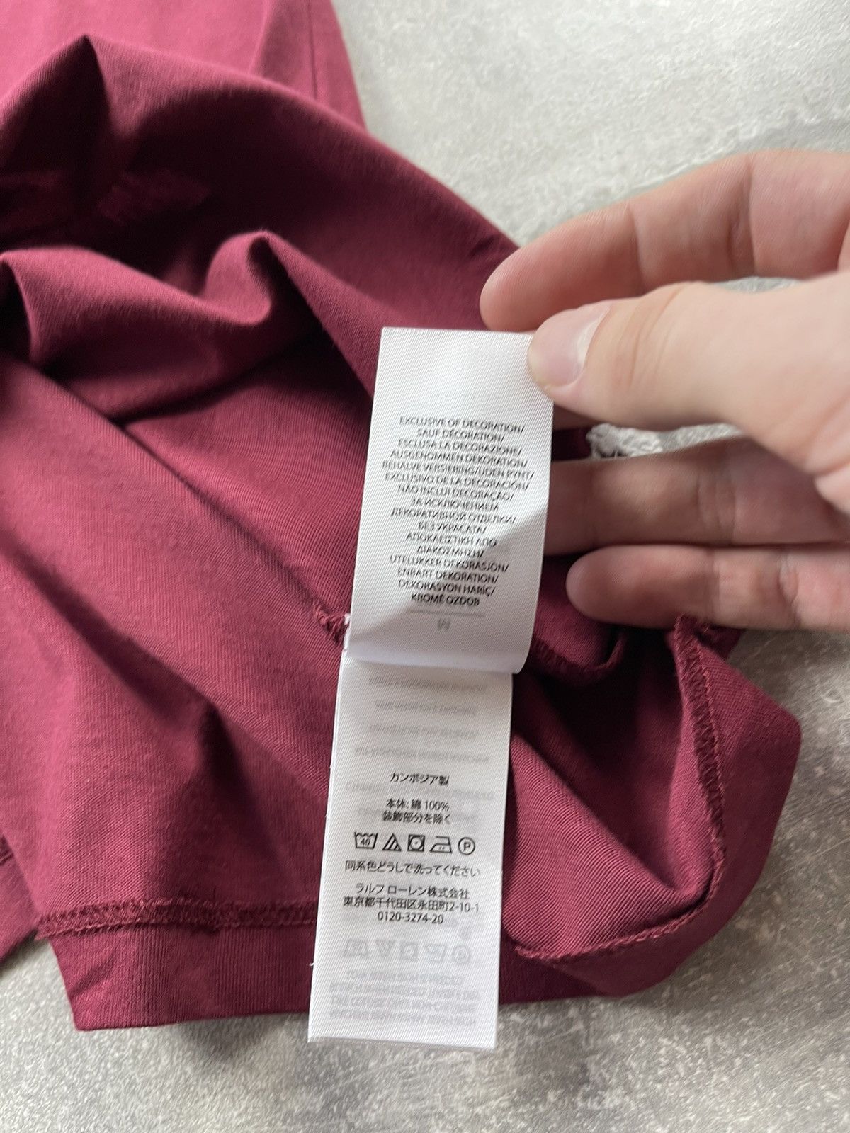 Polo Ralph Lauren Polo Ralph Lauren Burgundy Long Sleeve Logo Shirt Size US M / EU 48-50 / 2 - 9 Thumbnail