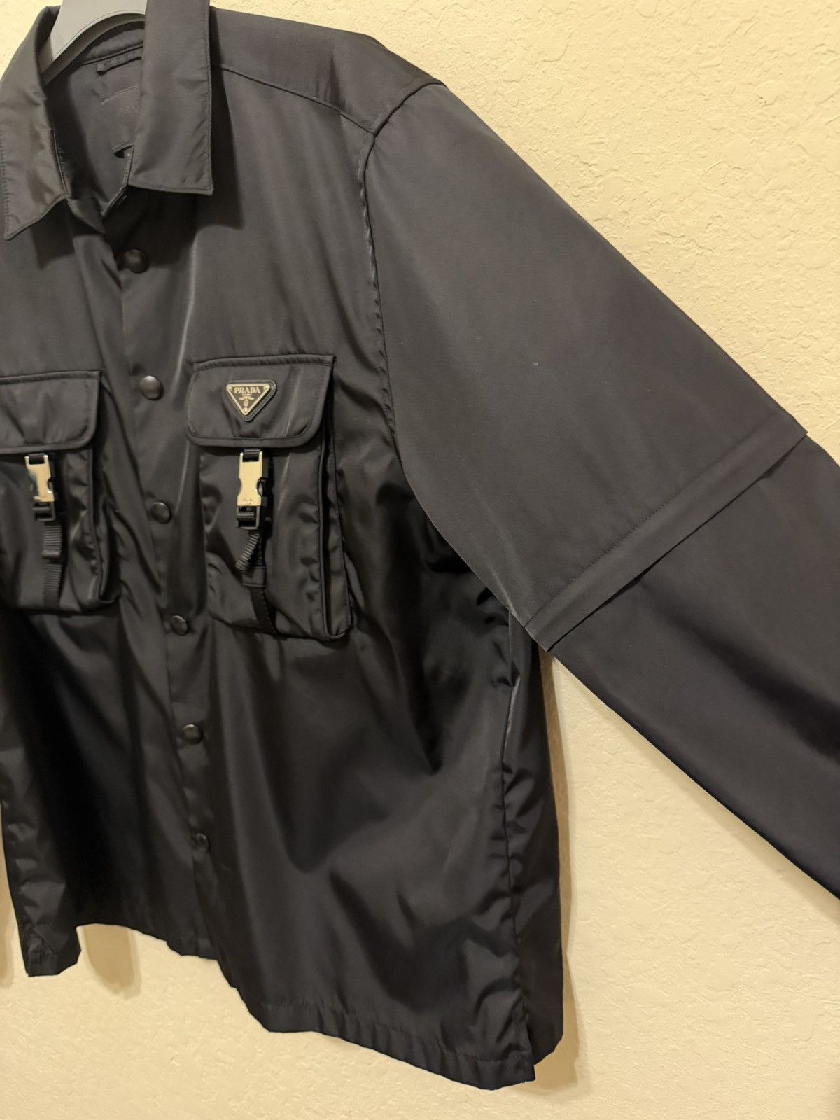 Prada Prada Mens Nylon Shirt XL Size US XL / EU 56 / 4 - 2 Thumbnail