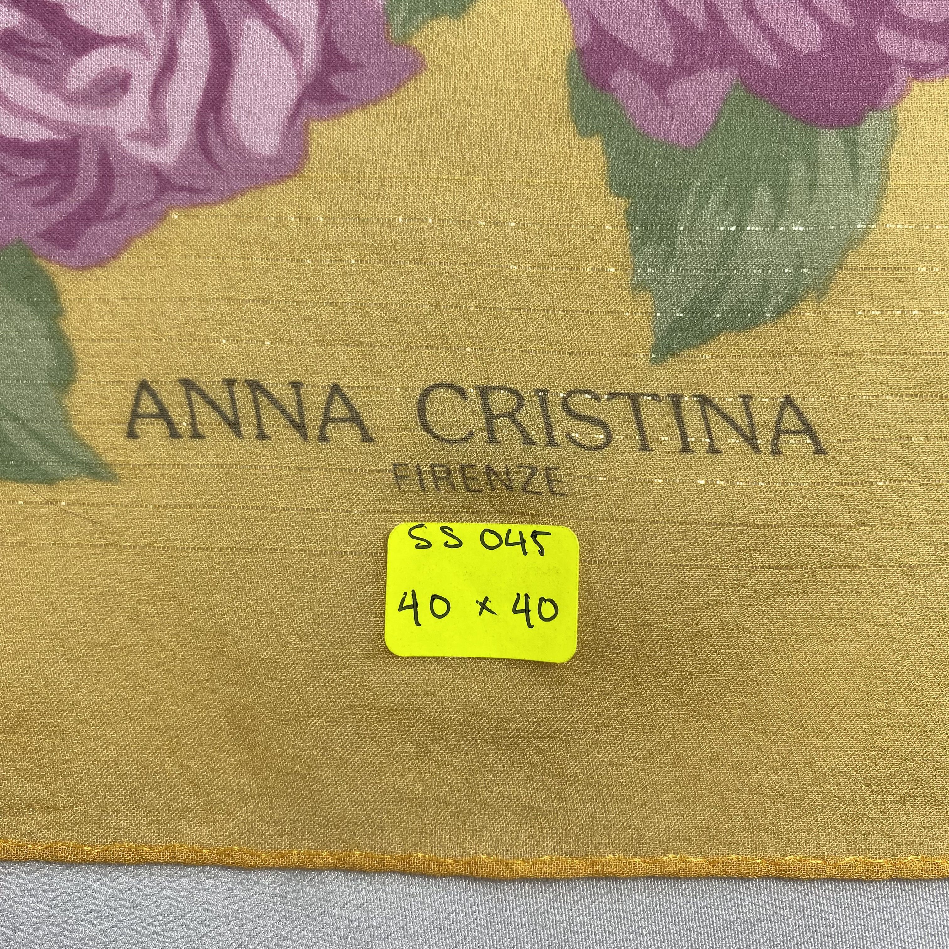 Japanese Brand × Vintage Vintage Anna Cristina Silk Scarf SS045 Size ONE SIZE - 8 Thumbnail