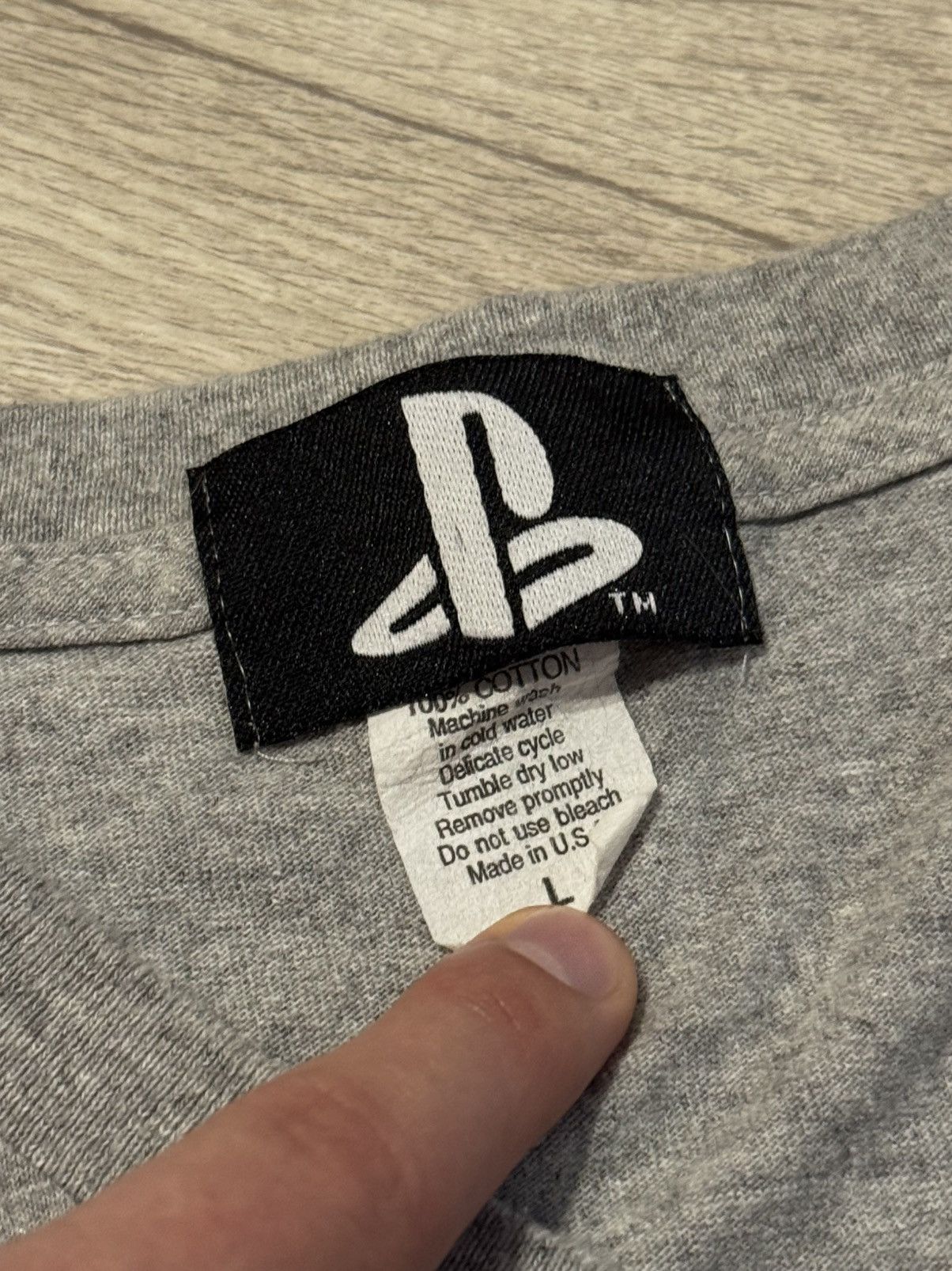 Playstation 🔷Official Vintage Sony Playstation 2 Promo T-shirt🔷 Size US L / EU 52-54 / 3 - 4 Thumbnail