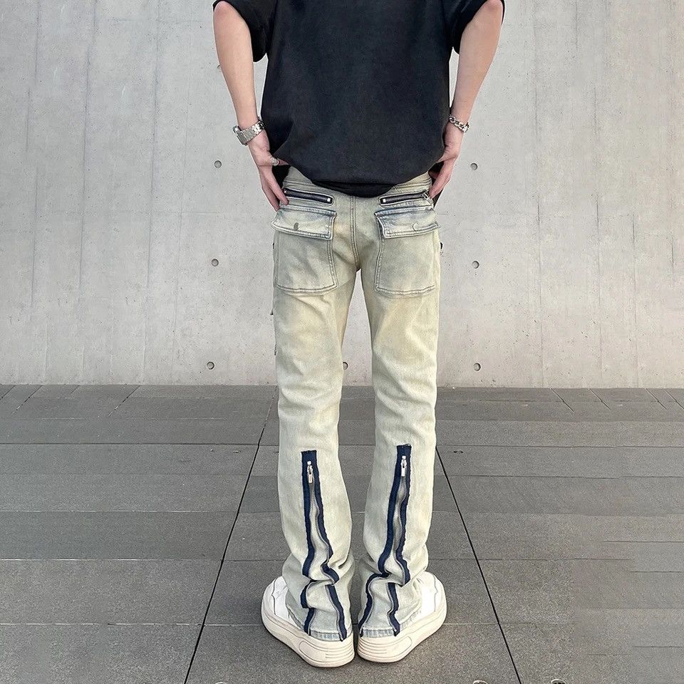 Japanese Brand × Vintage Vintage Street Jeans for Men Slim Original Zip Y2k Skinny Size US 32 / EU 48 - 4 Thumbnail