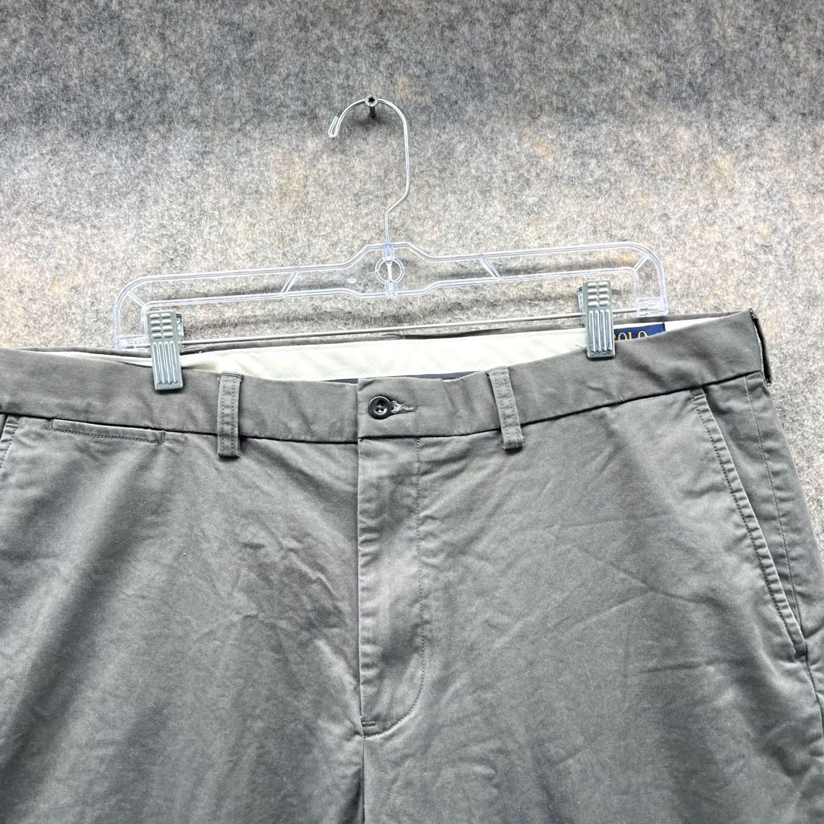 Polo Ralph Lauren Polo Ralph Lauren Pants Men 38x32 Gray Chino Flat Front Stretch Classic Size US M / EU 48-50 / 2 - 2 Thumbnail