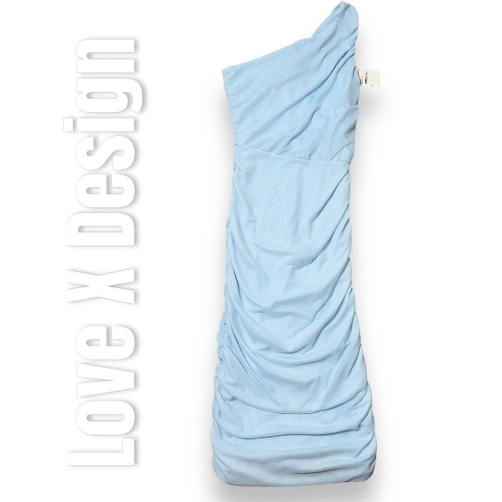 Nordstrom Love x Design Nordstrom Single Shoulder Body-con Ruched Dres Size M / US 6-8 / IT 42-44 - 11 Thumbnail