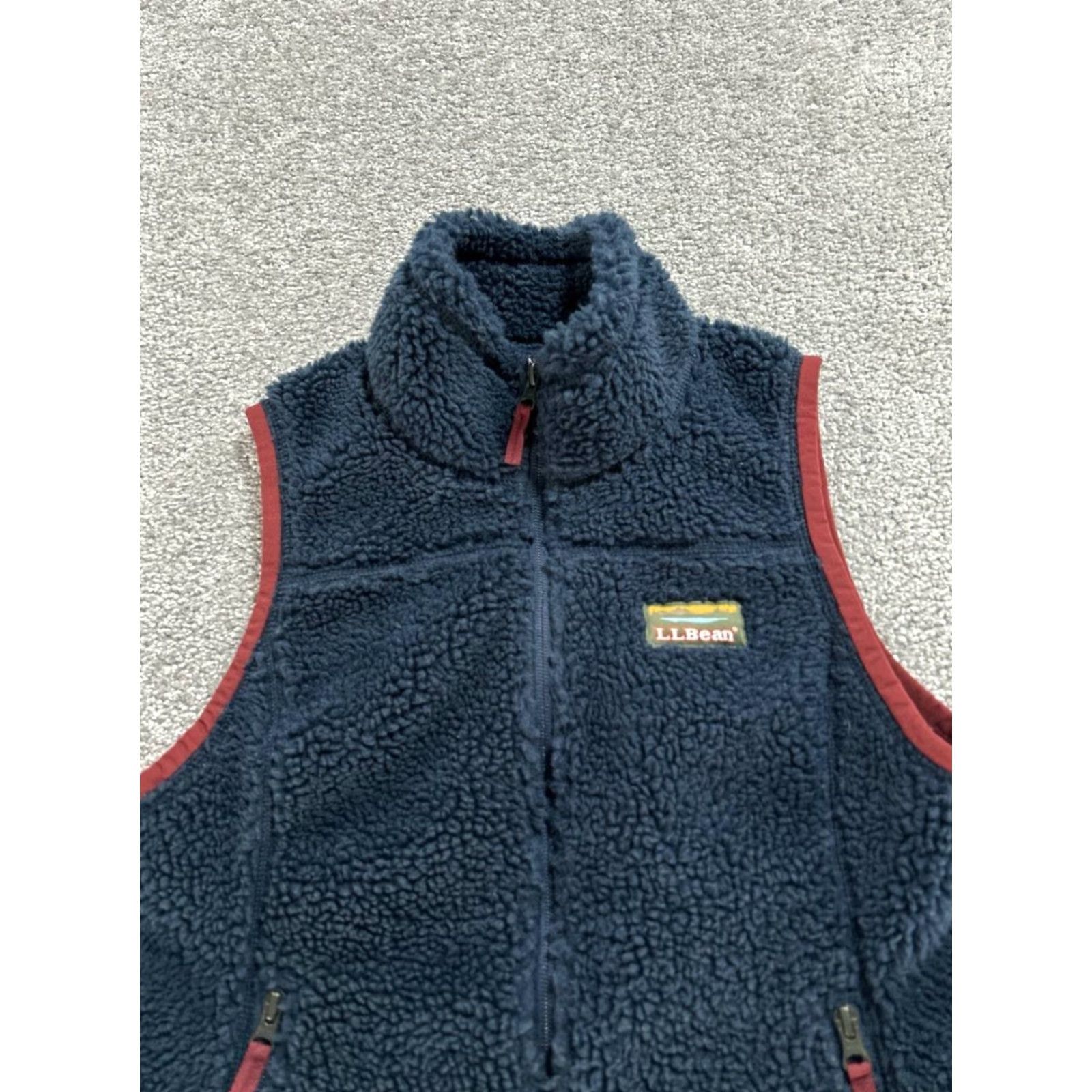 Vintage L.L.Bean Vest Womens XS Blue Brown Full Zip Hiking Fleece Vest Blue XS Women's L.L.Bean Full Zip Fleece Vest Vintage No Size XS / US 0-2 / IT 36-38 - 2 Thumbnail