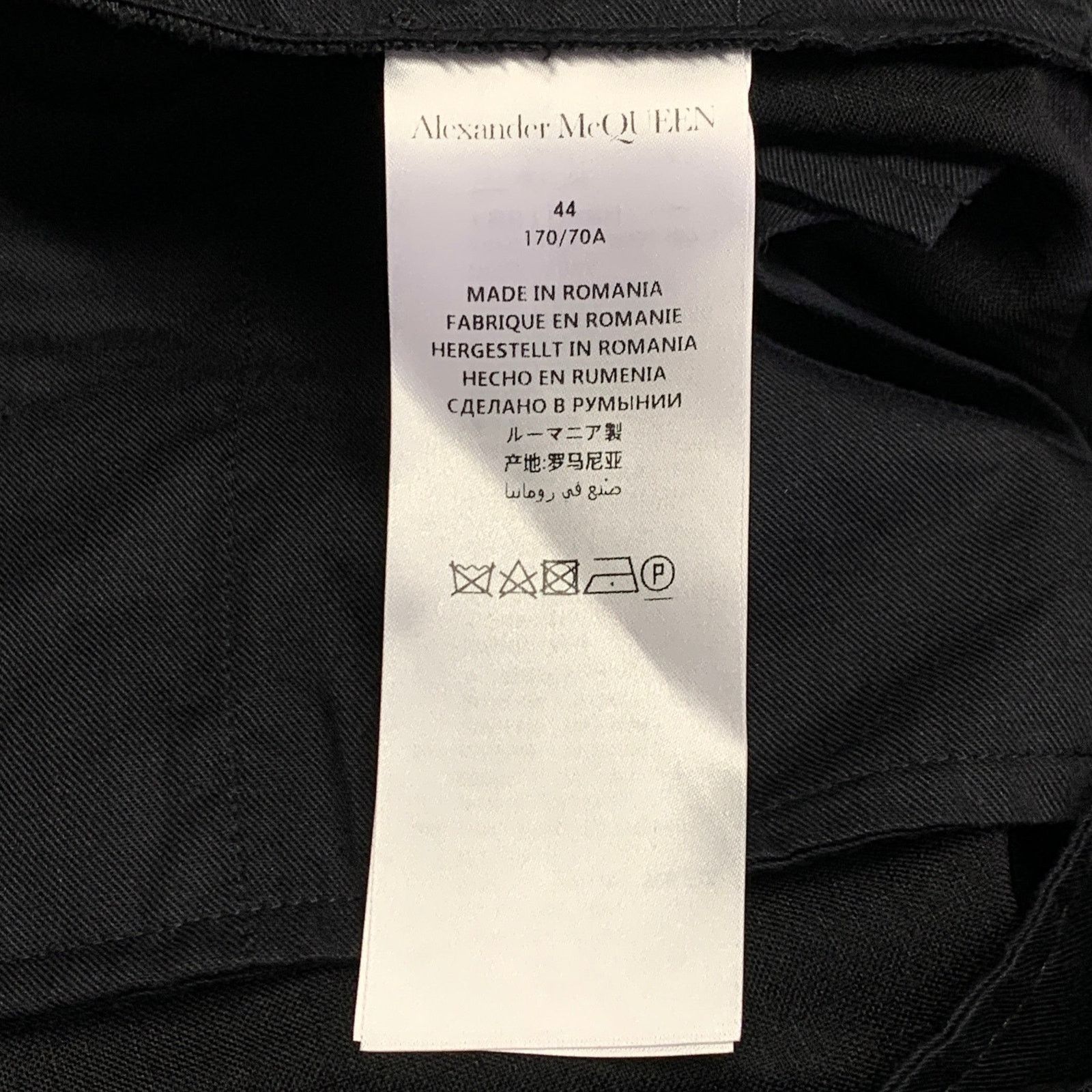 Alexander McQueen ALEXANDER MCQUEEN Black Silver Contrast Trim Wool Mohair Size US 28 / EU 44 - 6 Thumbnail