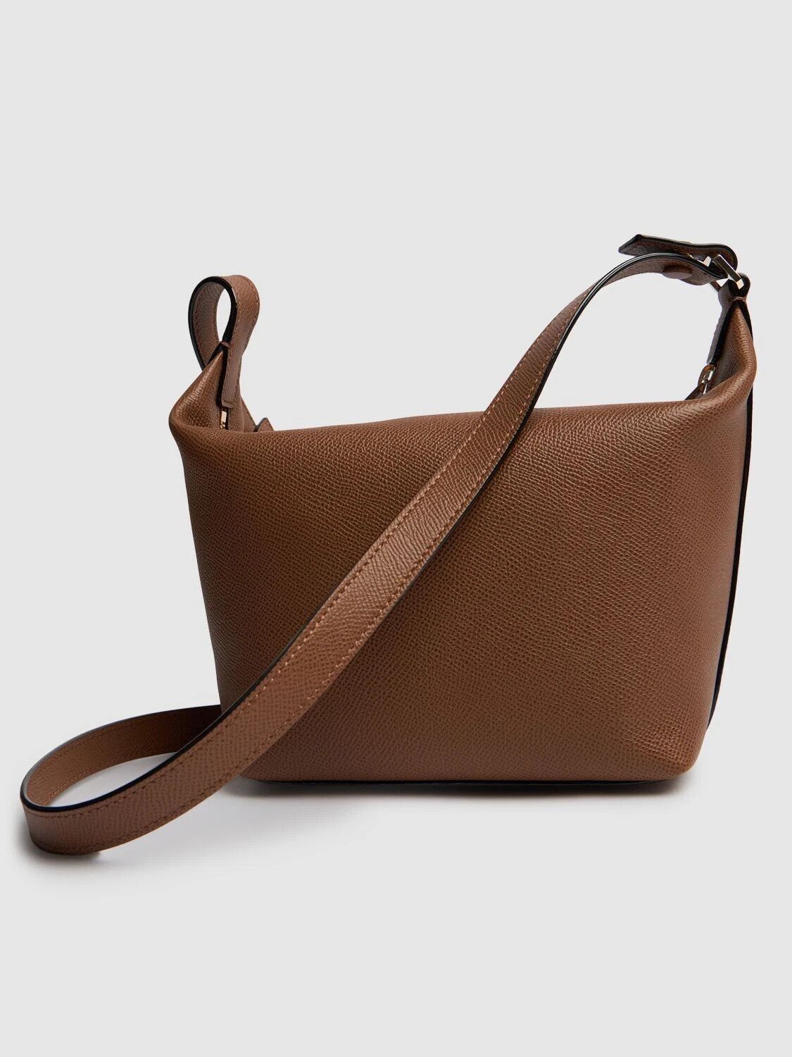 Valextra VALEXTRA Mochi Mini Choc Leather Top Handle Bag Size ONE SIZE - 3 Thumbnail