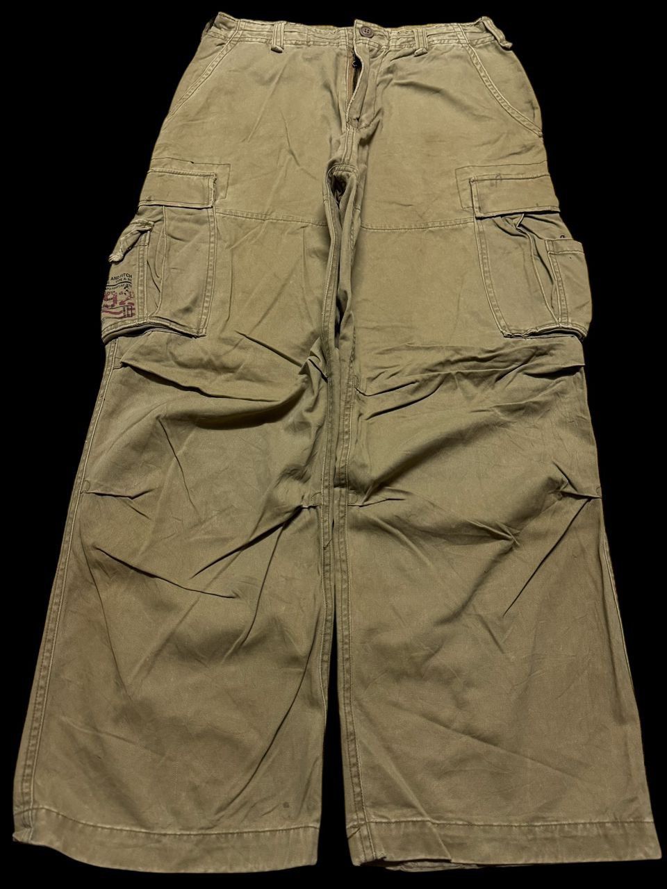 20471120 Baggy💥Vintage Abercrombie Tactical Cargo Big Pocket Distress Size US 32 / EU 48 - 2 Thumbnail