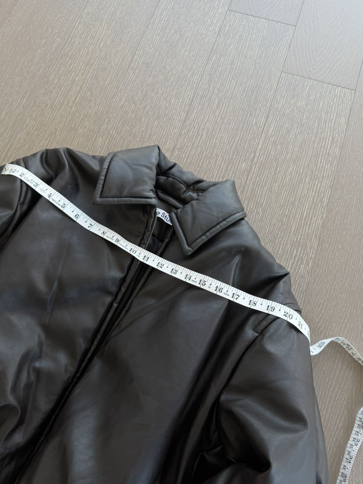 Acne Studios Acne Studios Oversized Dark Brown Leather-Look Bomber Jacket Size XS / US 0-2 / IT 36-38 - 4 Thumbnail