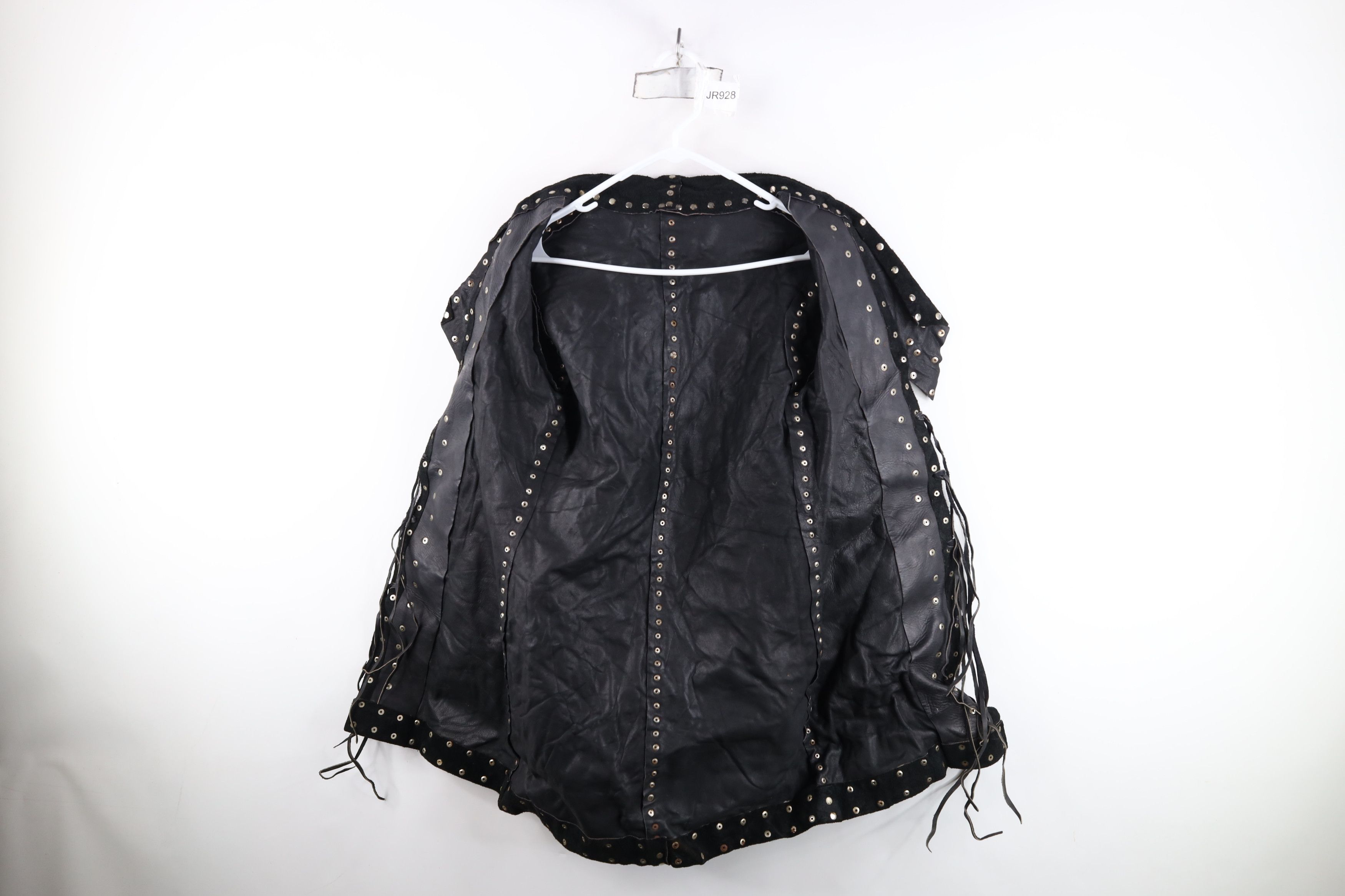 Vintage Vintage 60s 70s Fringed Suede Leather Open Front Jacket Size L / US 10 / IT 46 - 10 Thumbnail