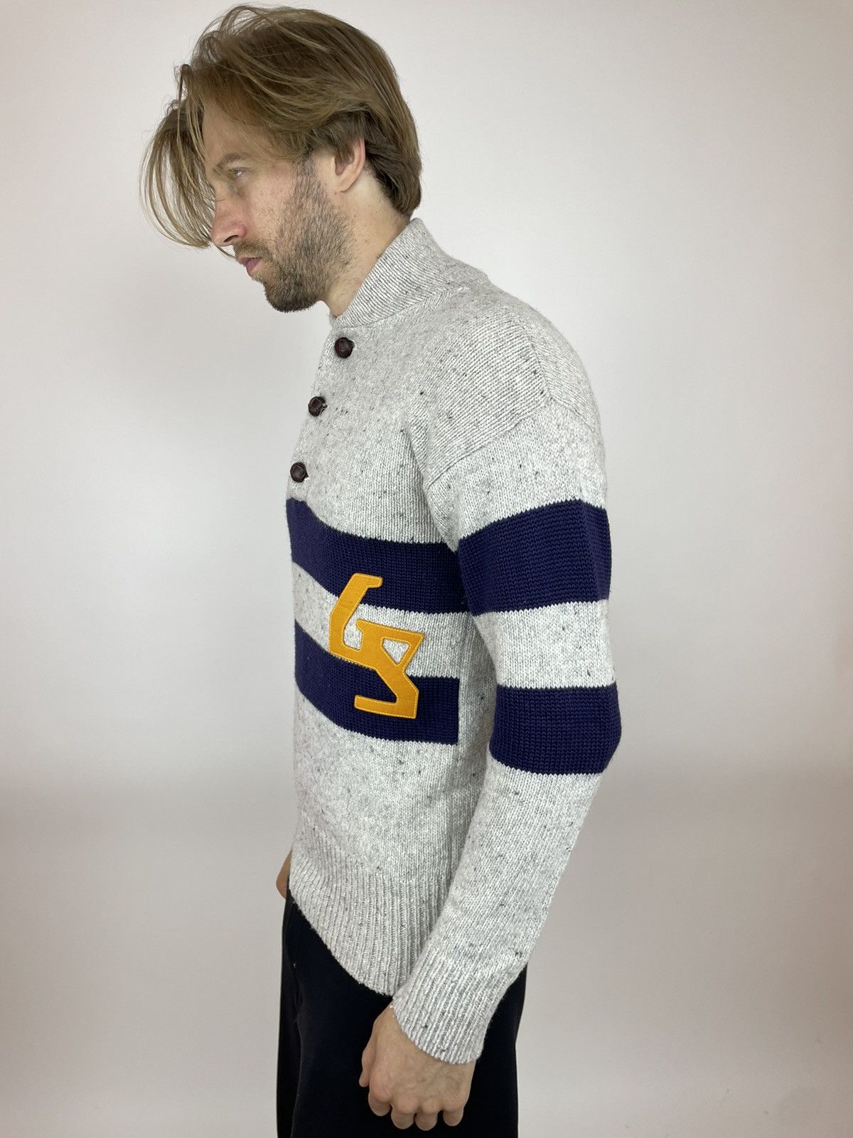 G-Star G-star RAW PIT SHAWL Collar knit l/s sweater Mens size L Size US L / EU 52-54 / 3 - 2 Thumbnail