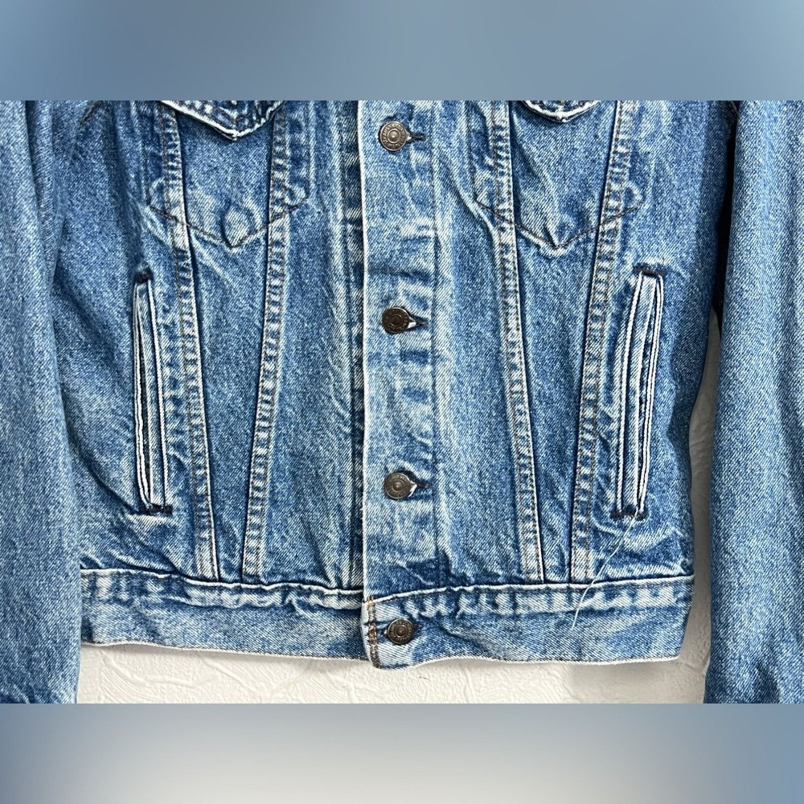 Levi's Vintage Levis Denim Jacket 80s 70506-0214 Men 38 USA Made Size US XL / EU 56 / 4 - 3 Thumbnail