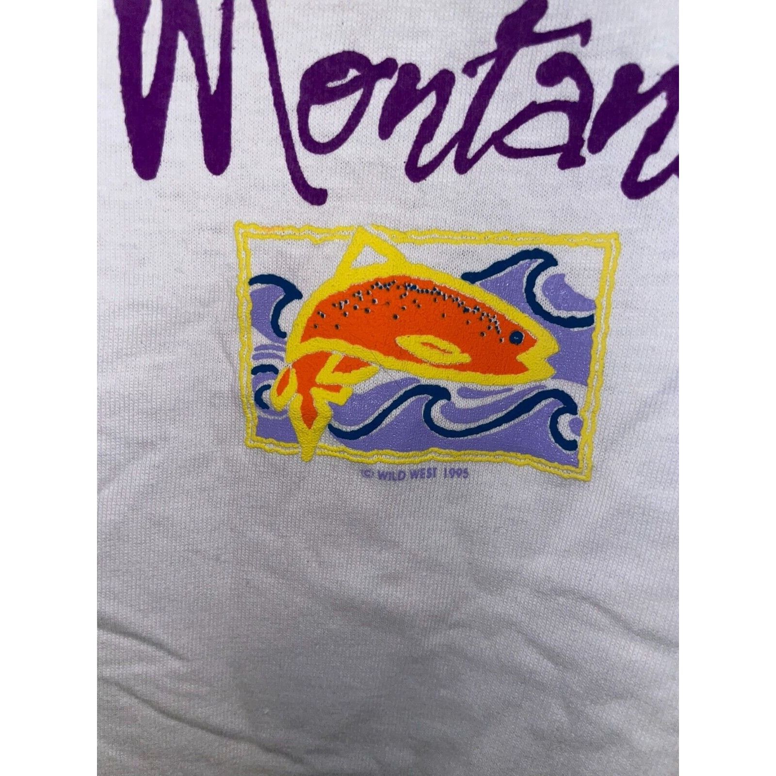 Vintage Vintage Montana Fish Shirt Graphic Sun Tank Tee VTG 90s L Size US L / EU 52-54 / 3 - 4 Thumbnail