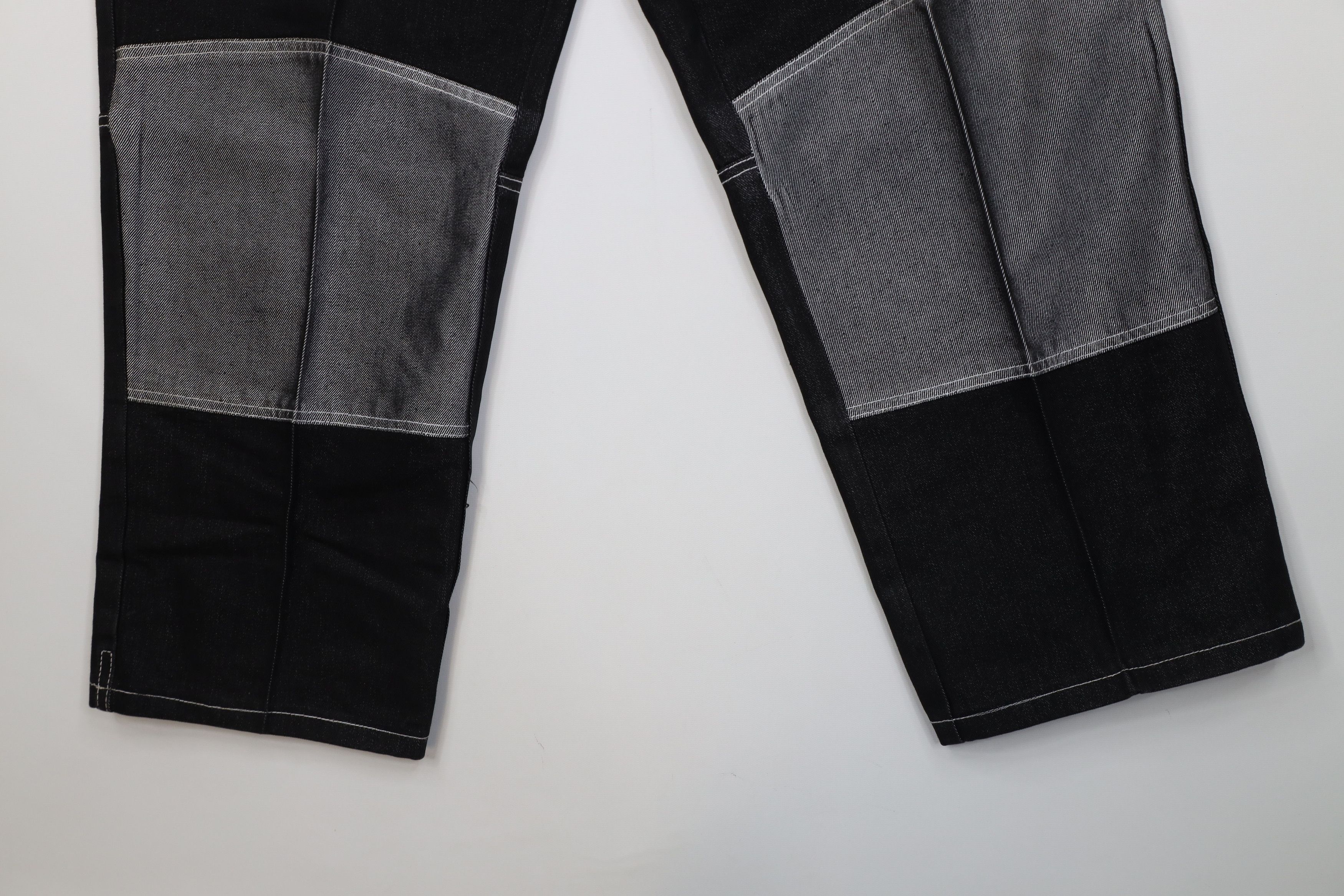 Vintage Vintage 90s Y2K Streetwear Block Double Knee Wide Leg Jeans Size US 36 / EU 52 - 4 Thumbnail