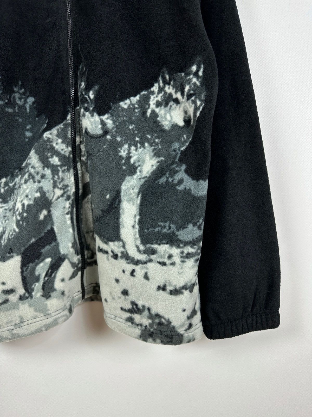 Native Vintage Wolfs Fluffy Fleece All Over Print Jacket Size US XL / EU 56 / 4 - 8 Thumbnail