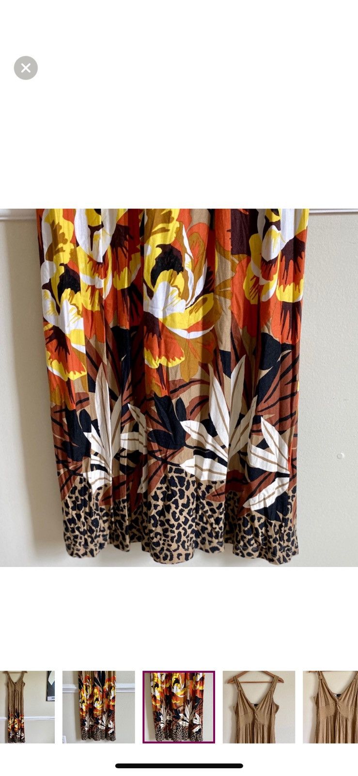 Other SPENSE LEOPARD FLORAL SLEEVELESS MAXI DRESS SIZE L Size L / US 10 / IT 46 - 3 Thumbnail