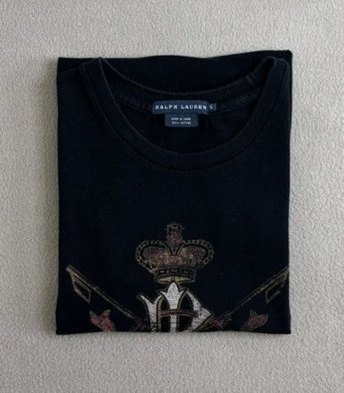 Ralph Lauren × Vintage Ralph Lauren MCMLXVII Black T-shirt Small Size S / US 4 / IT 40 - 12 Thumbnail