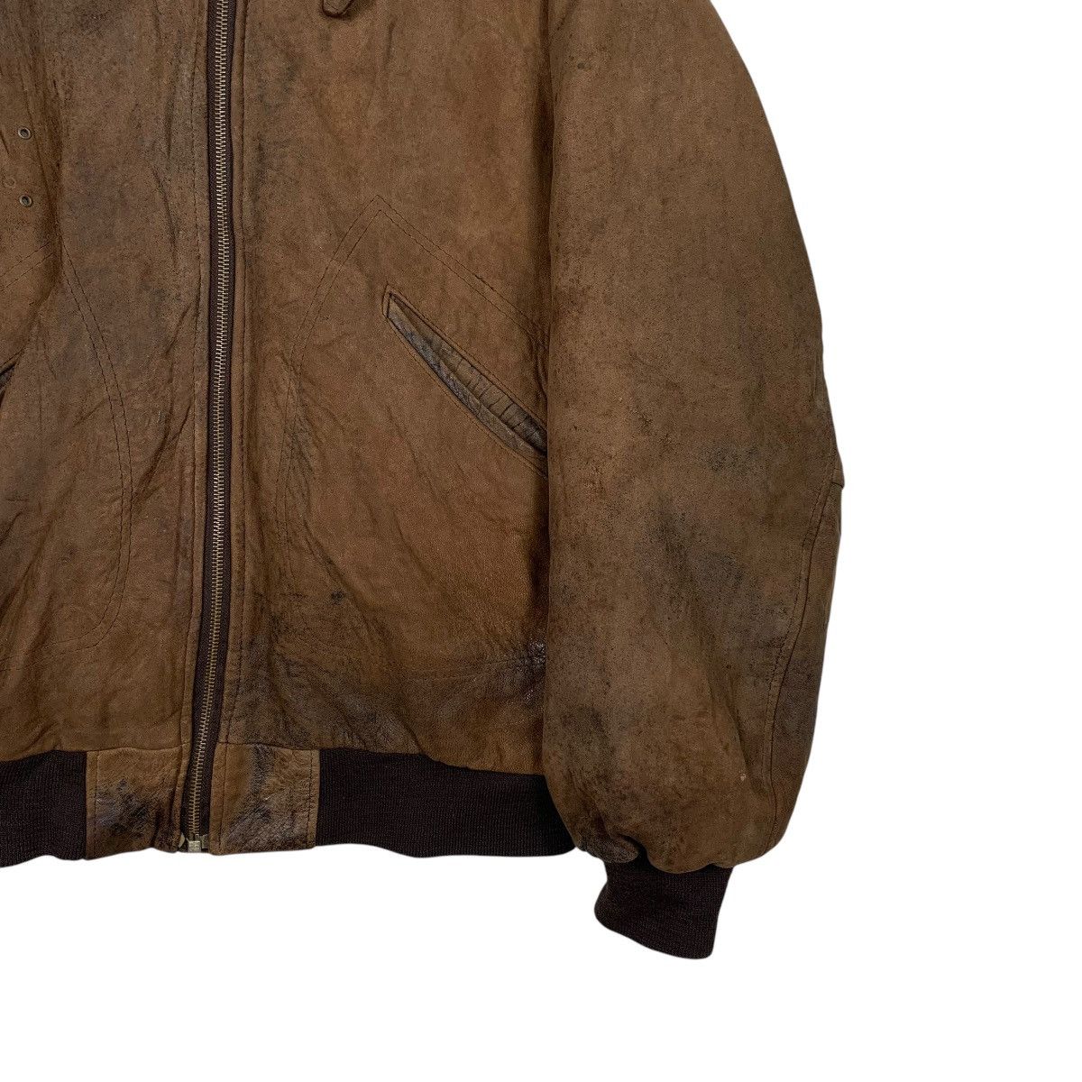Other Dakota Flight Unit Bomber Leather Jacket Size US XL / EU 56 / 4 - 4 Thumbnail