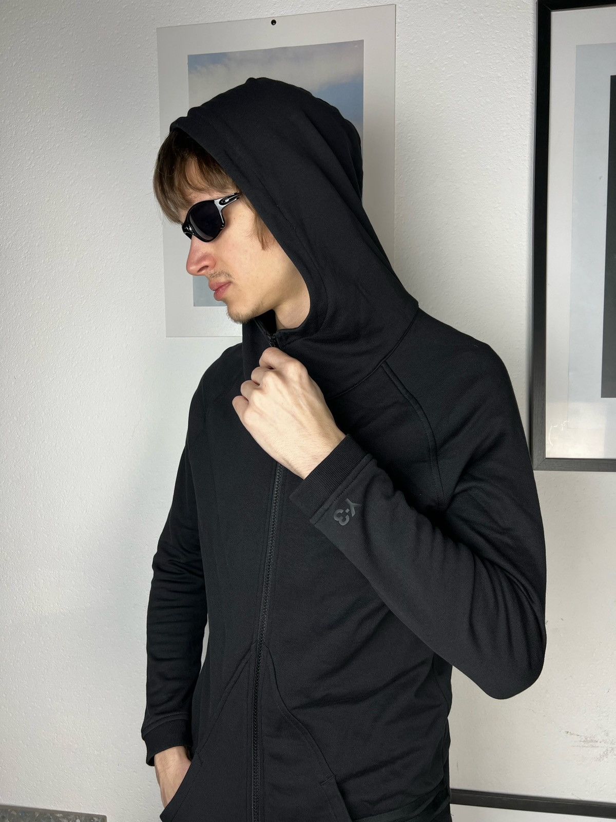Adidas × Y-3 × Yohji Yamamoto Adidas Y-3 Logo Zip Up Hoodie Yohji Yamamoto Size US XS / EU 42 / 0 - 10 Thumbnail