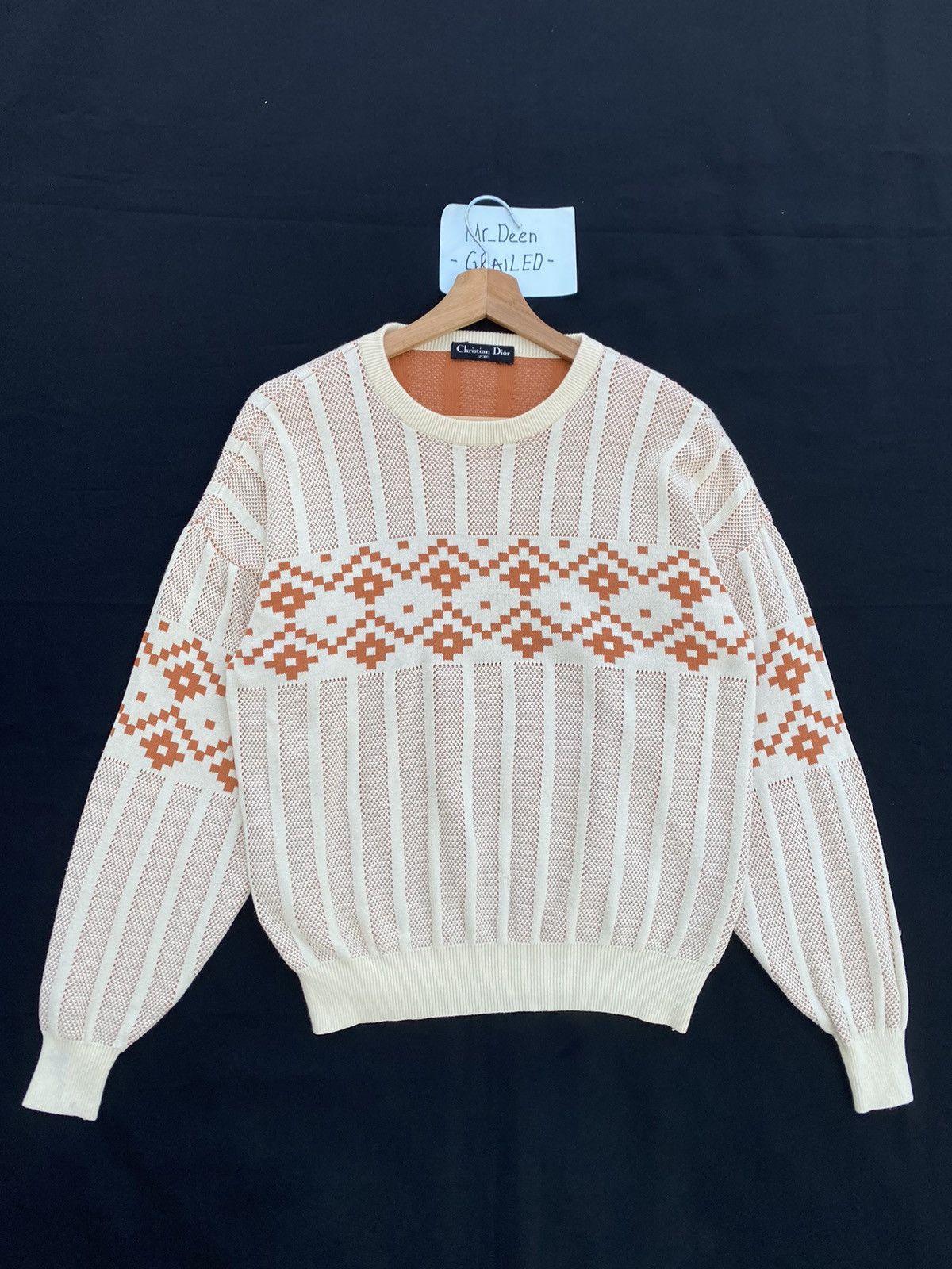 Christian Dior Monsieur Rare Vintage Christian Dior Sports Knitwear Sweater Size US M / EU 48-50 / 2 - 1 Thumbnail