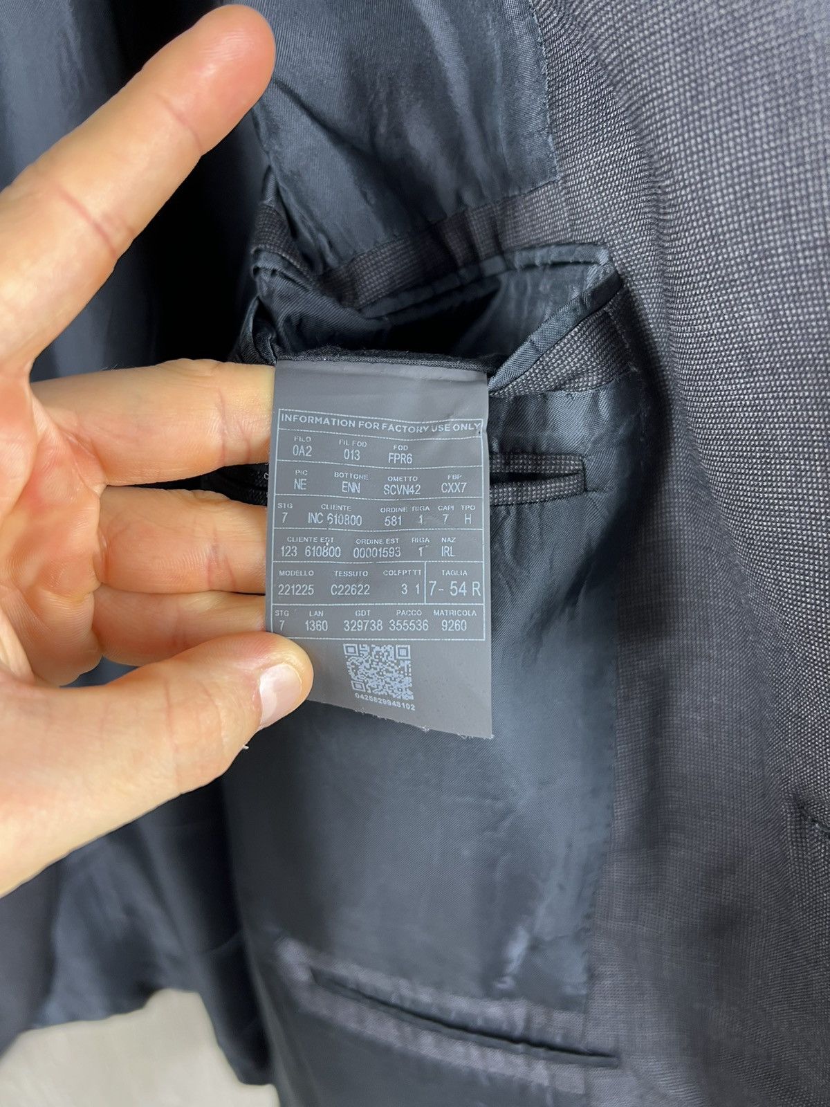 Ermenegildo Zegna Ermenegildo Zegna trofeo wool suit blazer jacket dark grey Size 44R - 21 Thumbnail