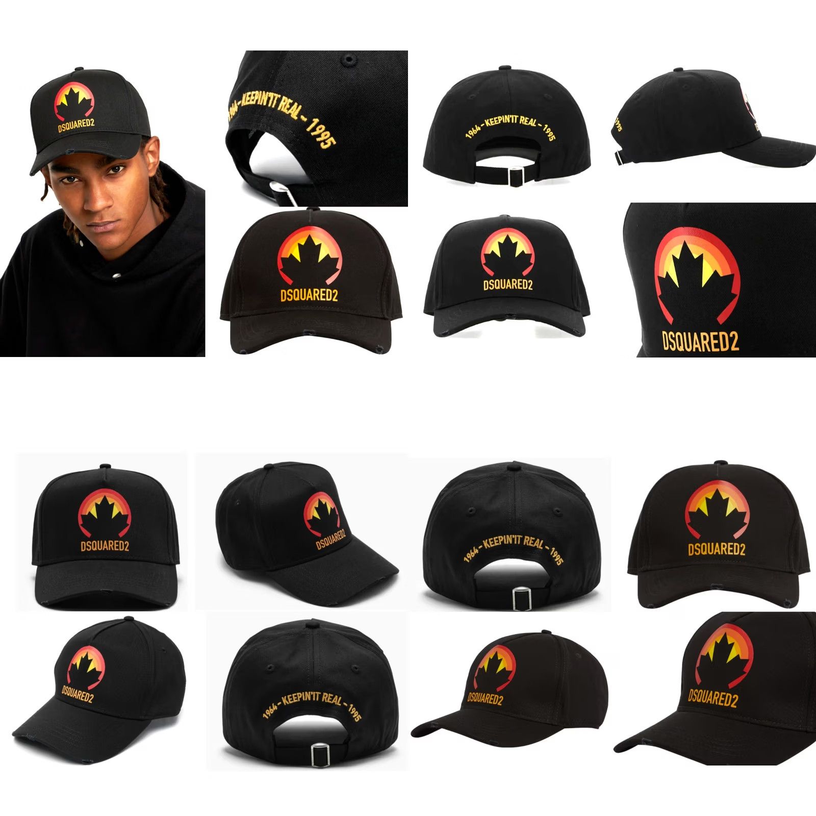 Dsquared2 Dsquared2 Leaf Icon Baseball Cap Trucker Hat New Collection Size ONE SIZE - 8 Thumbnail