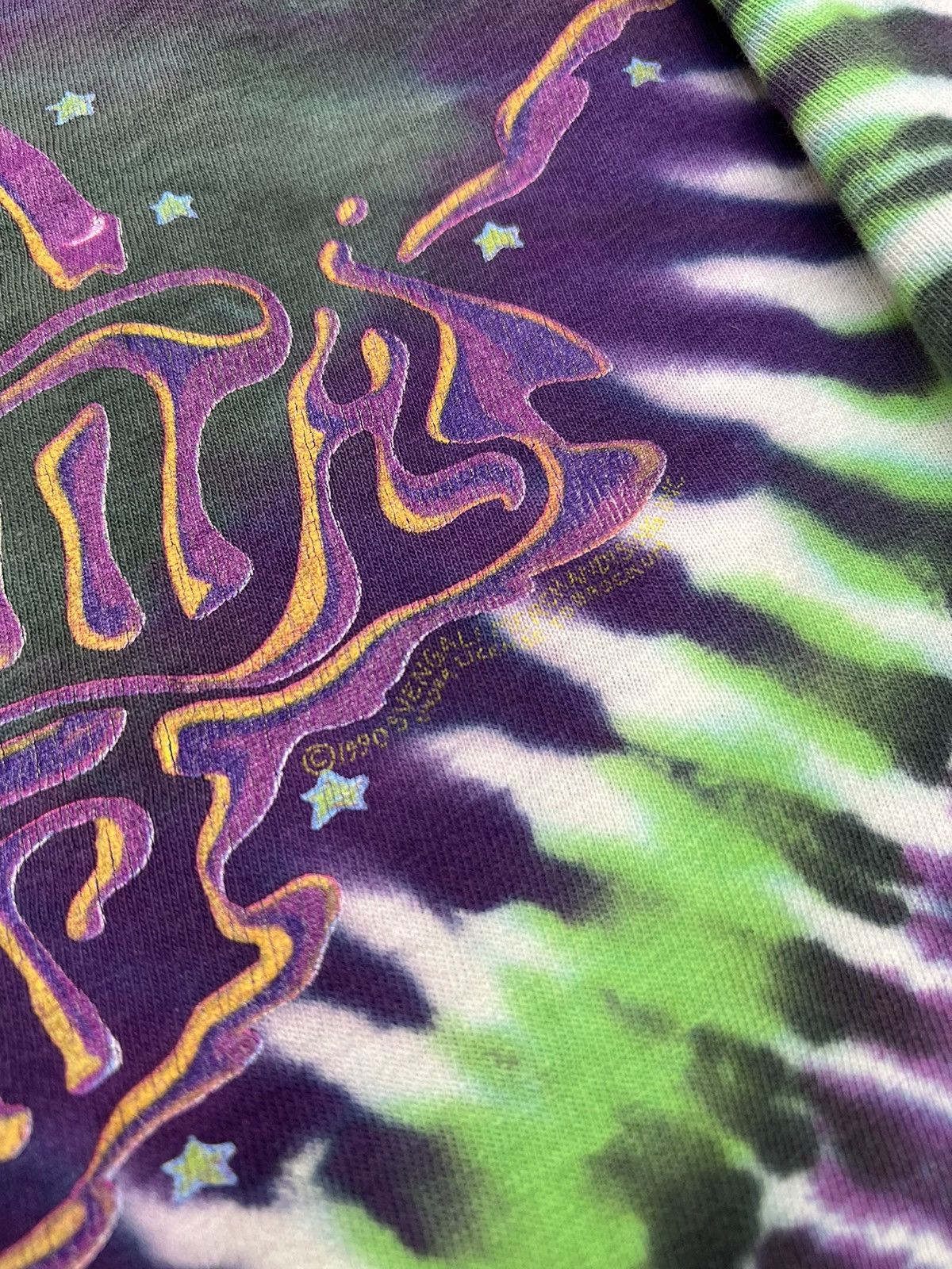 Band Tees 1990 Aerosmith Tie Dye Tee Size US L / EU 52-54 / 3 - 7 Thumbnail