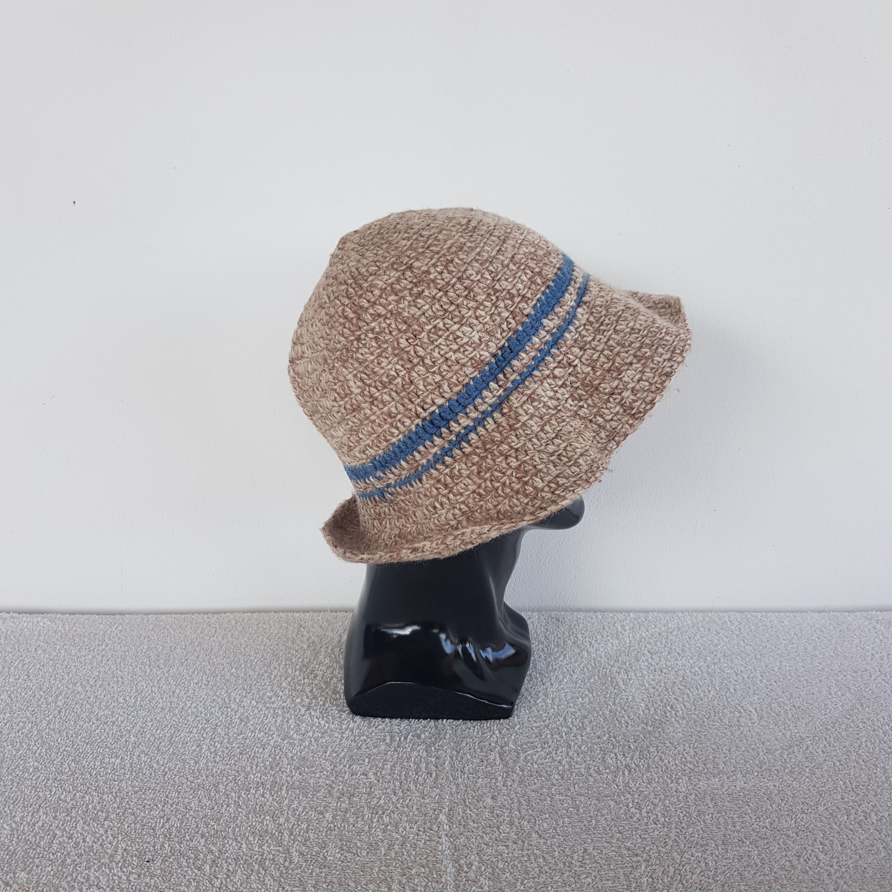 Japanese Brand Vintage Japanese Crochet Beanie Ribbed Knit Snow Caps Hats. Size ONE SIZE - 3 Thumbnail