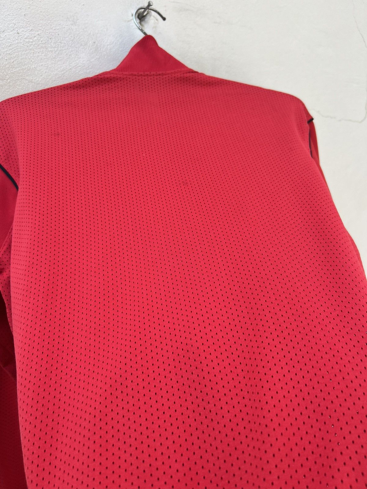 Vintage 80s Nike Hybrid Mesh Red Tracktop Sweater