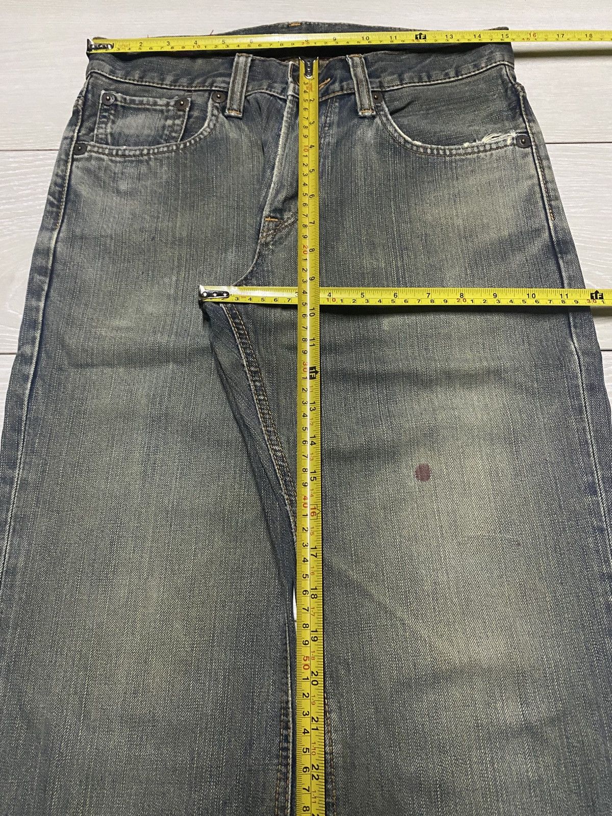 Edwin Vintage Japanese Brand Edwin 503 Faded Distressed Jeans Size US 31 - 12 Thumbnail