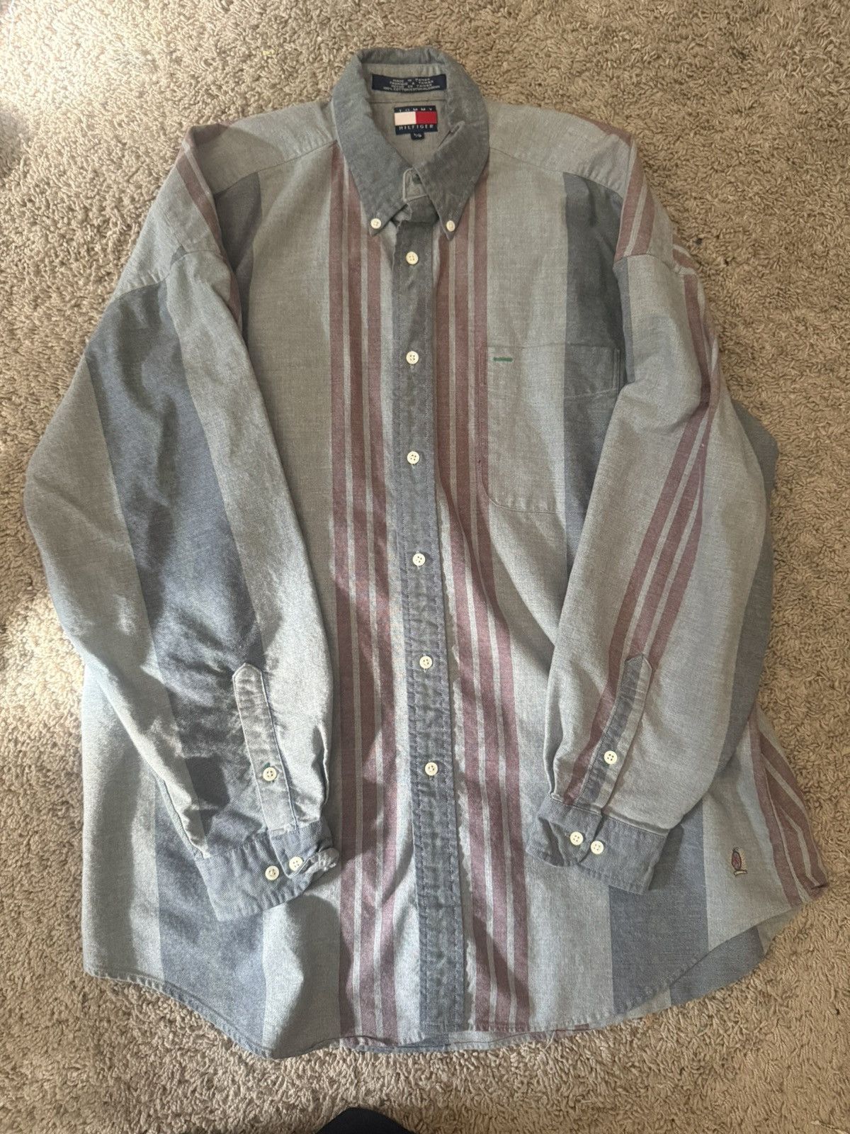 Tommy Hilfiger Vintage tommy hilfiger long sleeve button up Size US L / EU 52-54 / 3 - 1 Thumbnail
