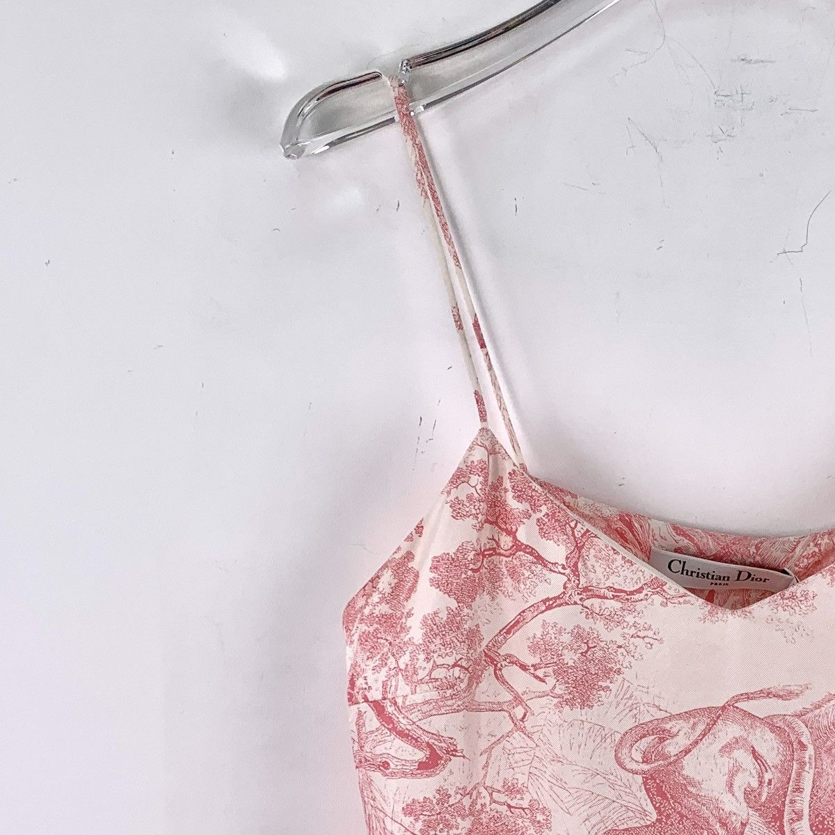 Dior Dior Pink Jungle Animal Printed Silk Camisole Dress K26WX Size XS / US 0-2 / IT 36-38 - 3 Thumbnail