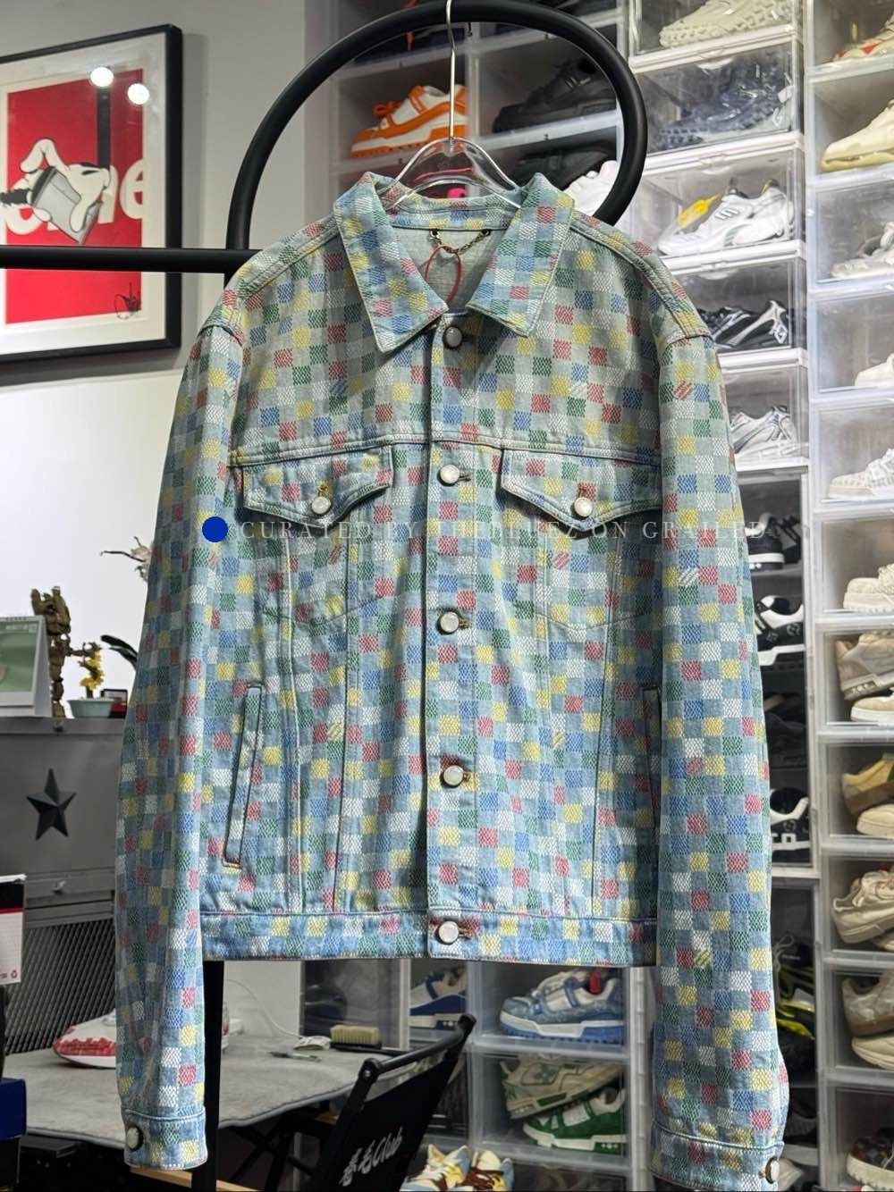 Louis Vuitton Damier Check Denim Jacket in Multi Size US XL / EU 56 / 4 - 1 Thumbnail