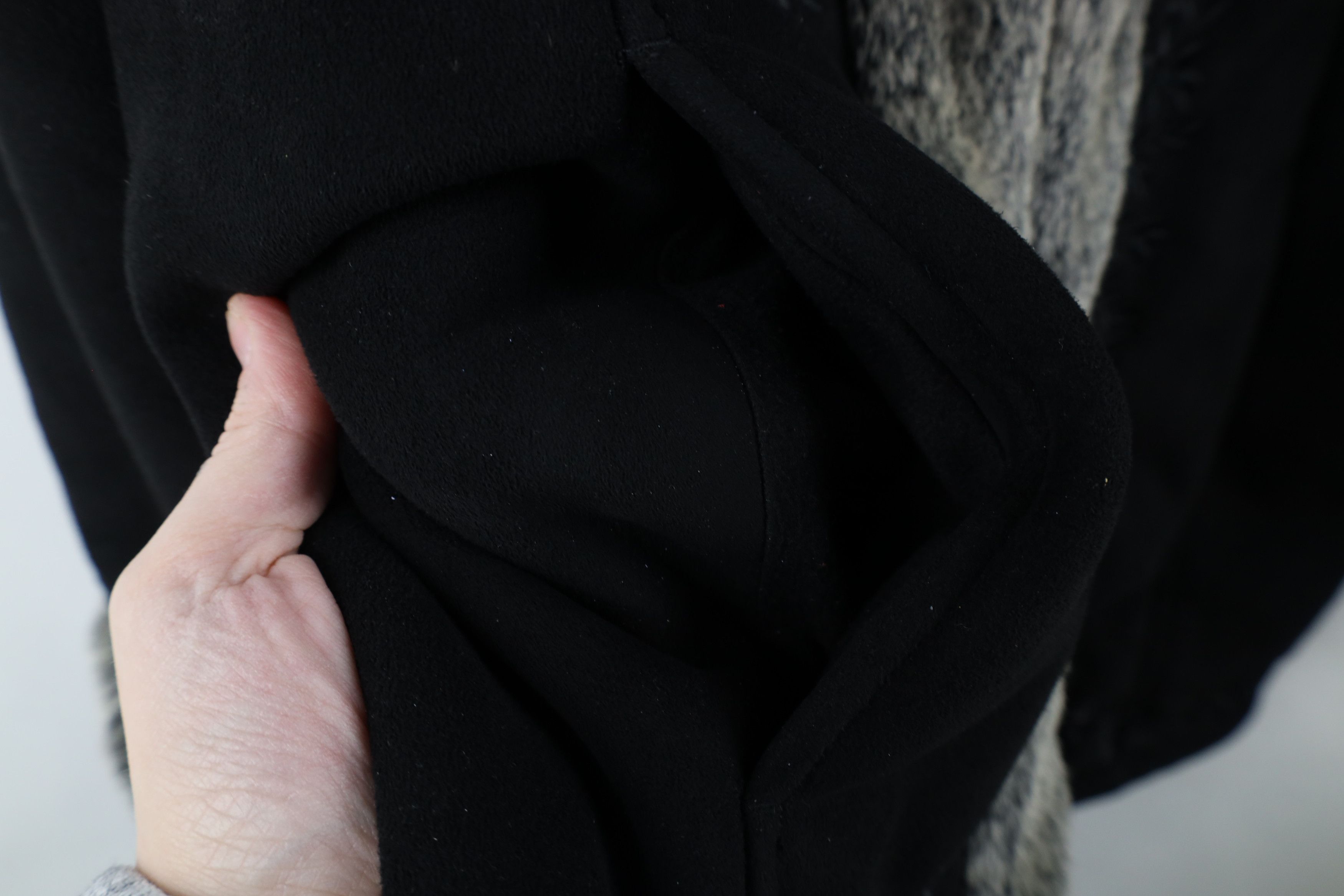 L.L. Bean × Vintage Vintage LL Bean Faux Fur Trim Penny Lane Jacket Coat Black Size M / US 6-8 / IT 42-44 - 6 Thumbnail