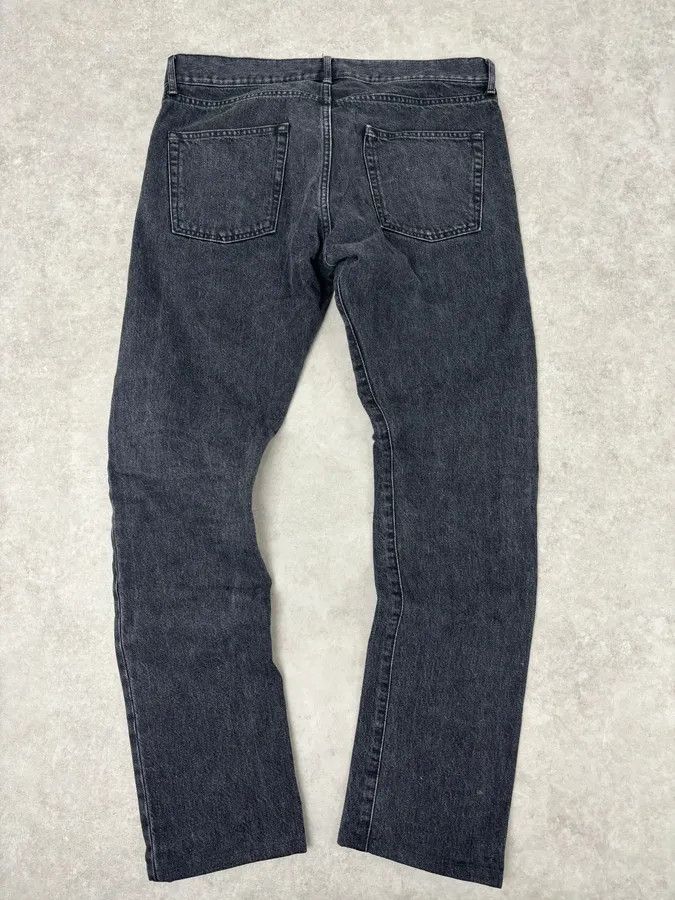 Saint Laurent Paris FW2015 Saint Laurent Black Denim Distressed Jeans Size US 32 / EU 48 - 6 Thumbnail