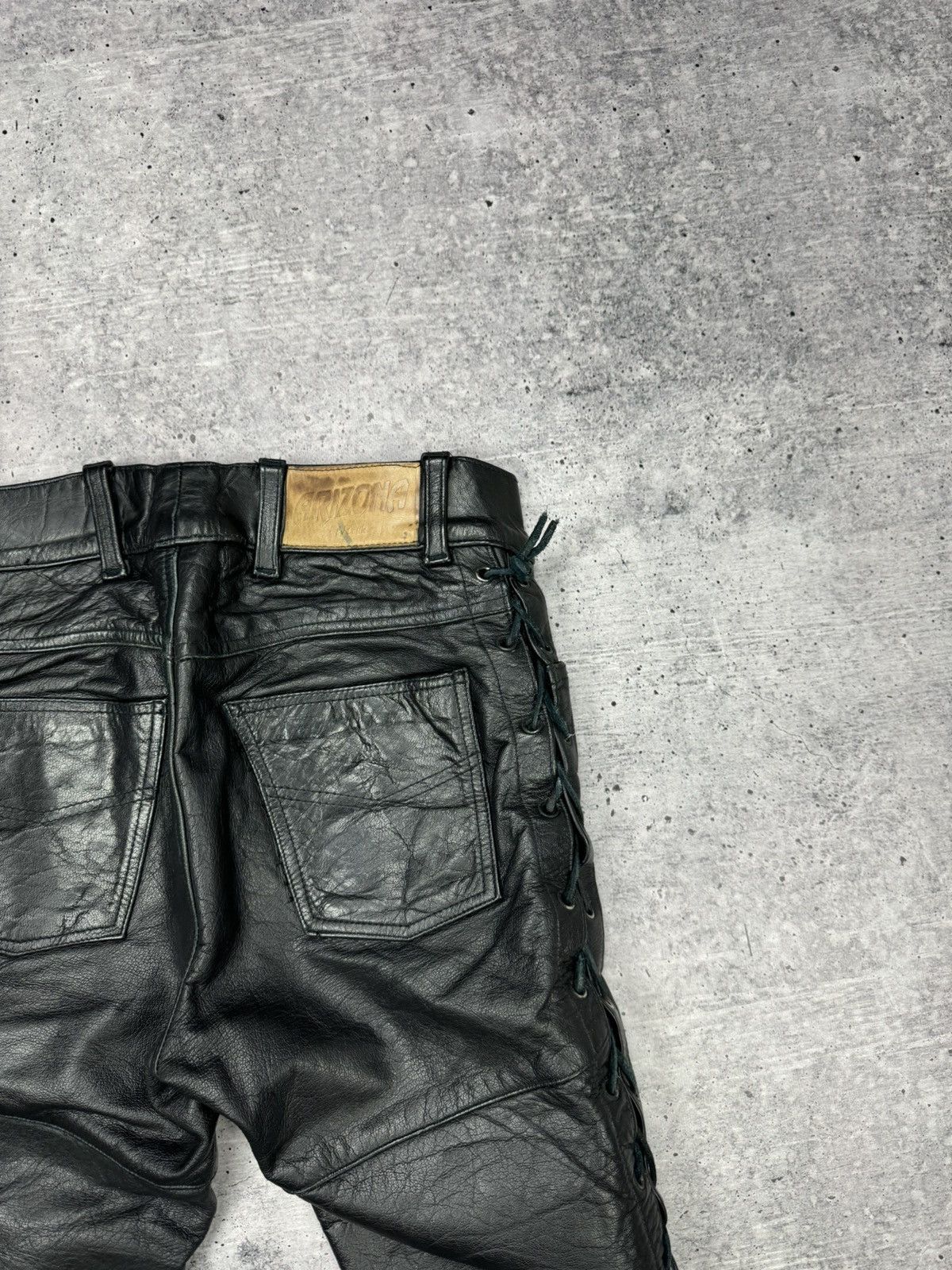 Genuine Leather × Vintage Vintage 90’s Y2K Style Casual Cowboy Genuine Leather Pants Size US 30 / EU 46 - 21 Thumbnail