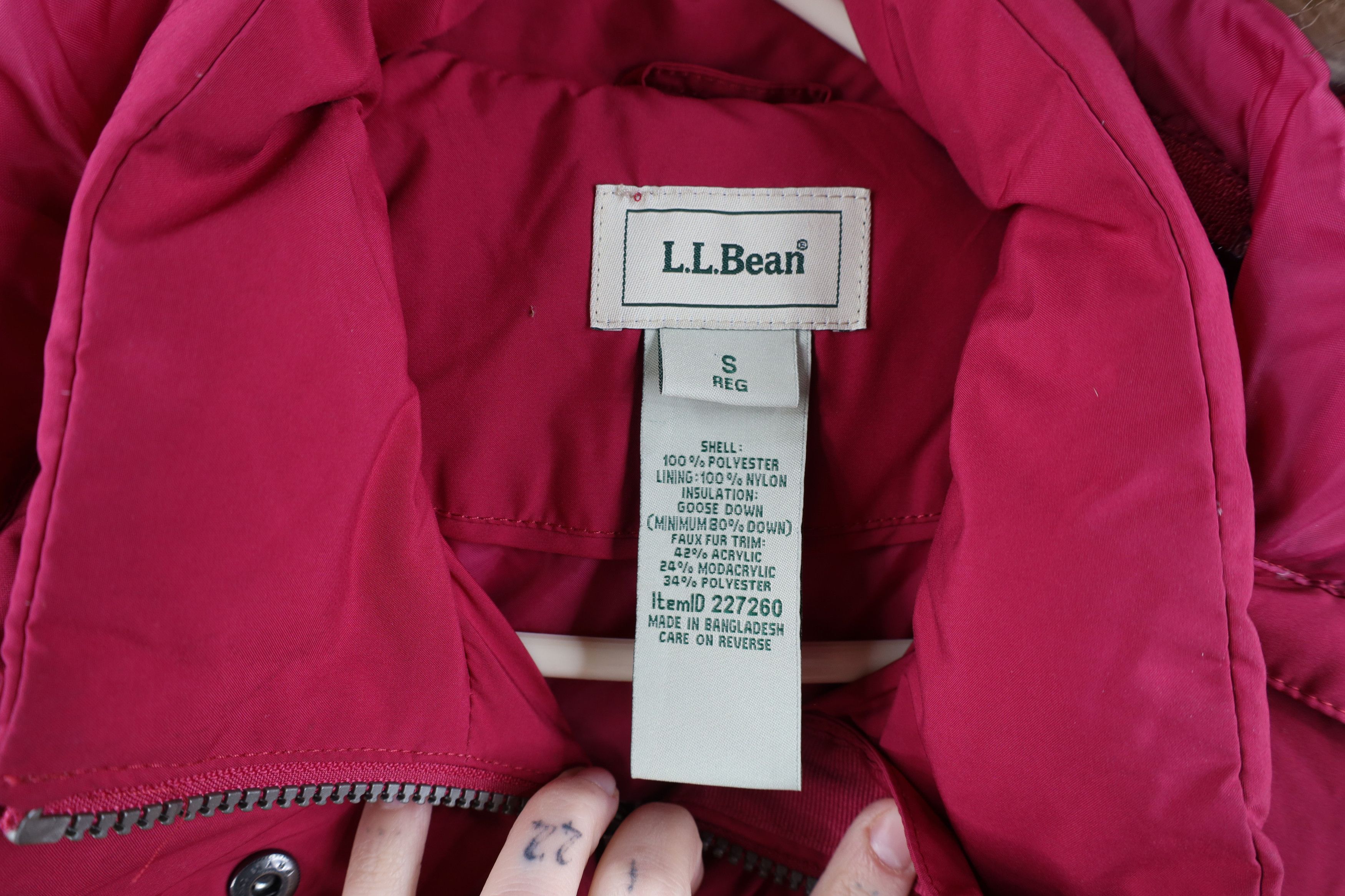 L.L. Bean × Vintage Vintage LL Bean Insulated Hooded Puffer Parka Jacket Pink Size S / US 4 / IT 40 - 9 Thumbnail