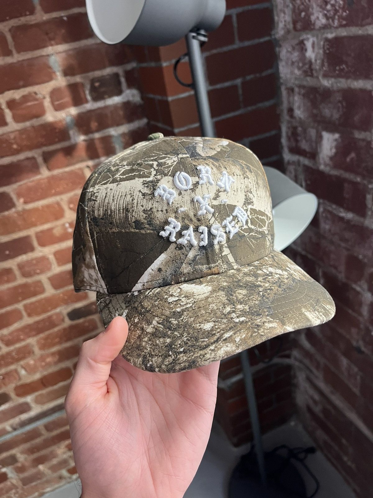 New Era Born X Raised Real Tree Camo Fitted Hat 7 3/8