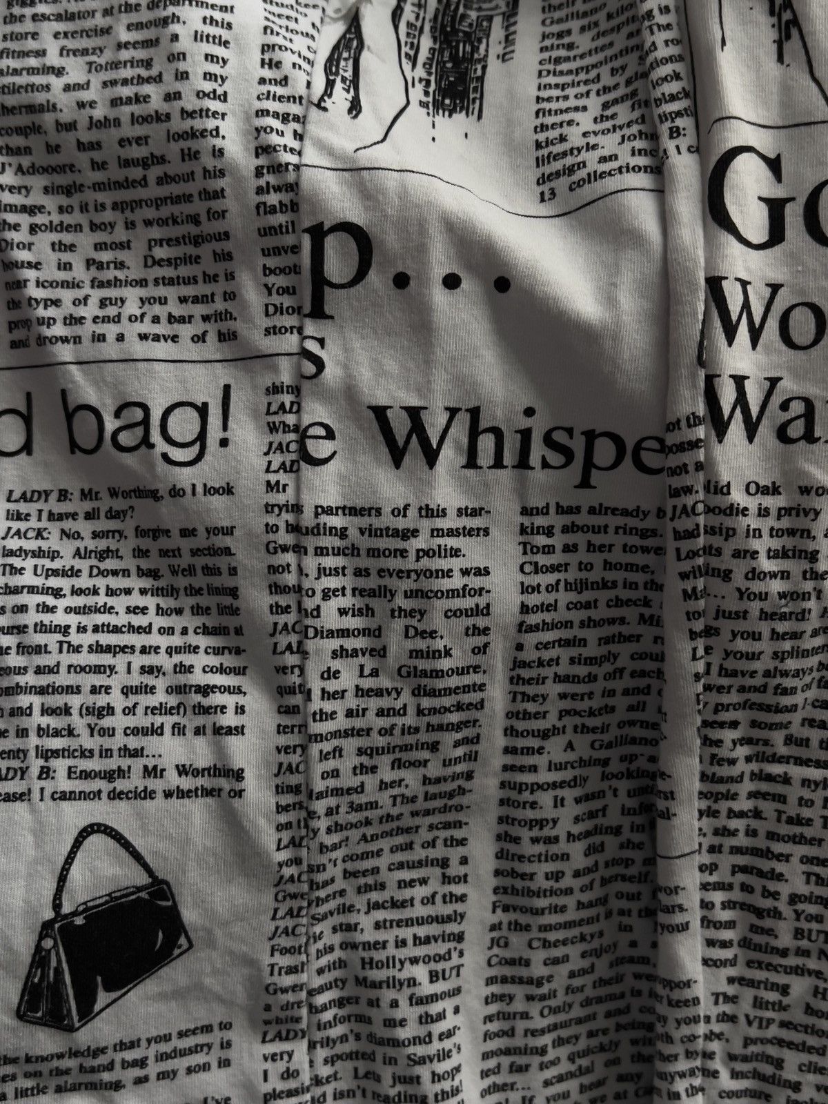 John Galliano 00’s John Galliano Newspaper Print Hood Long Sleeve Archive Size US L / EU 52-54 / 3 - 6 Thumbnail