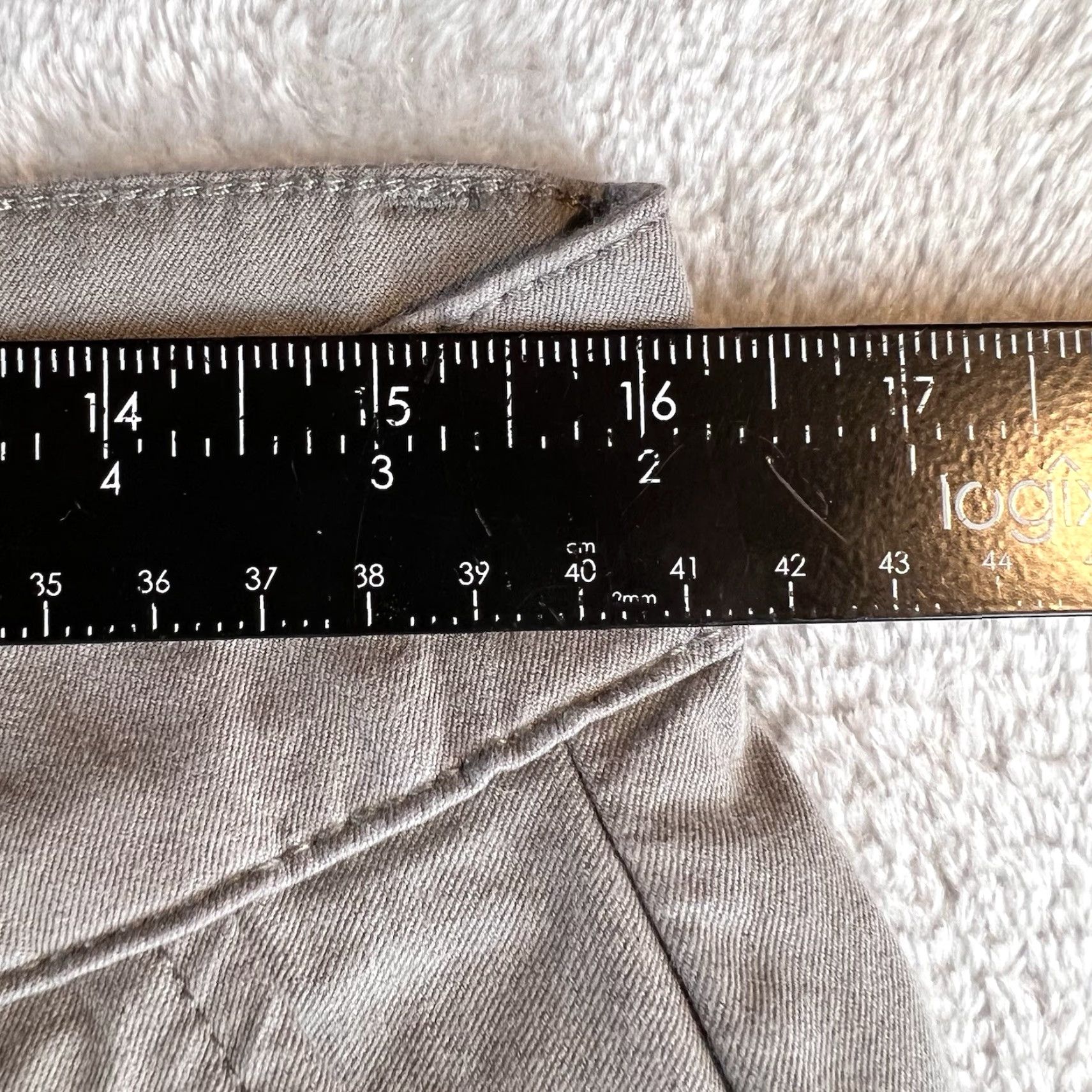 Vintage Mugsy Jeans Damens 34x34 Regular Gray 5-Pocket Denim Stretch City Logo College Size US 34 / EU 50 - 4 Thumbnail