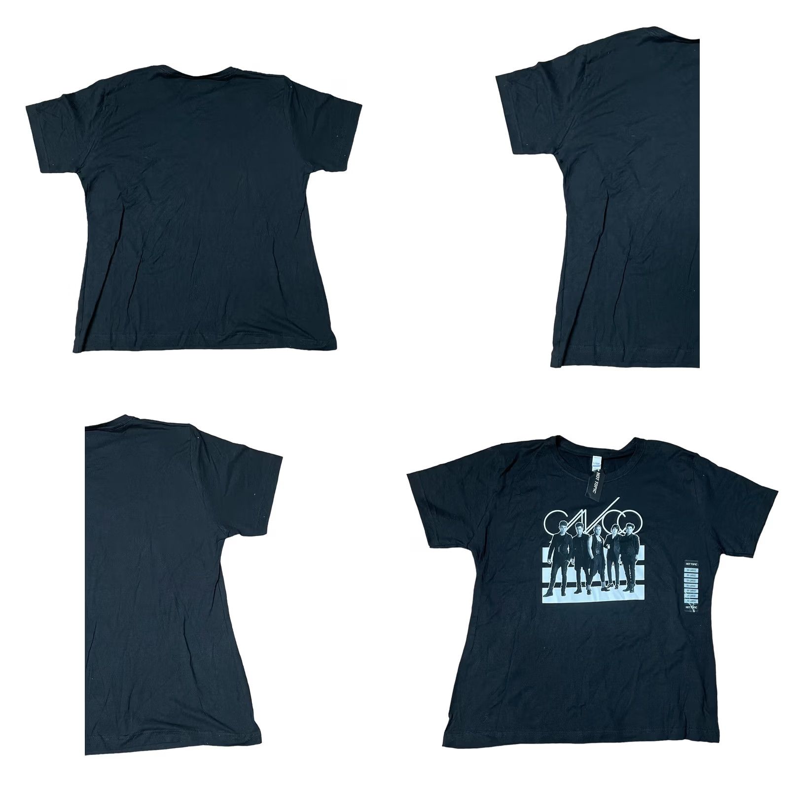 Tultex Cnco Pop Group Hot Topic Shirt Womens 2XL Black Short Sleeve Tee NWT Rock Band 2018 Regular Women size 2XL Shirt Black 2018 NWT Size XXL / US 16-18 / IT 52-54 - 9 Thumbnail