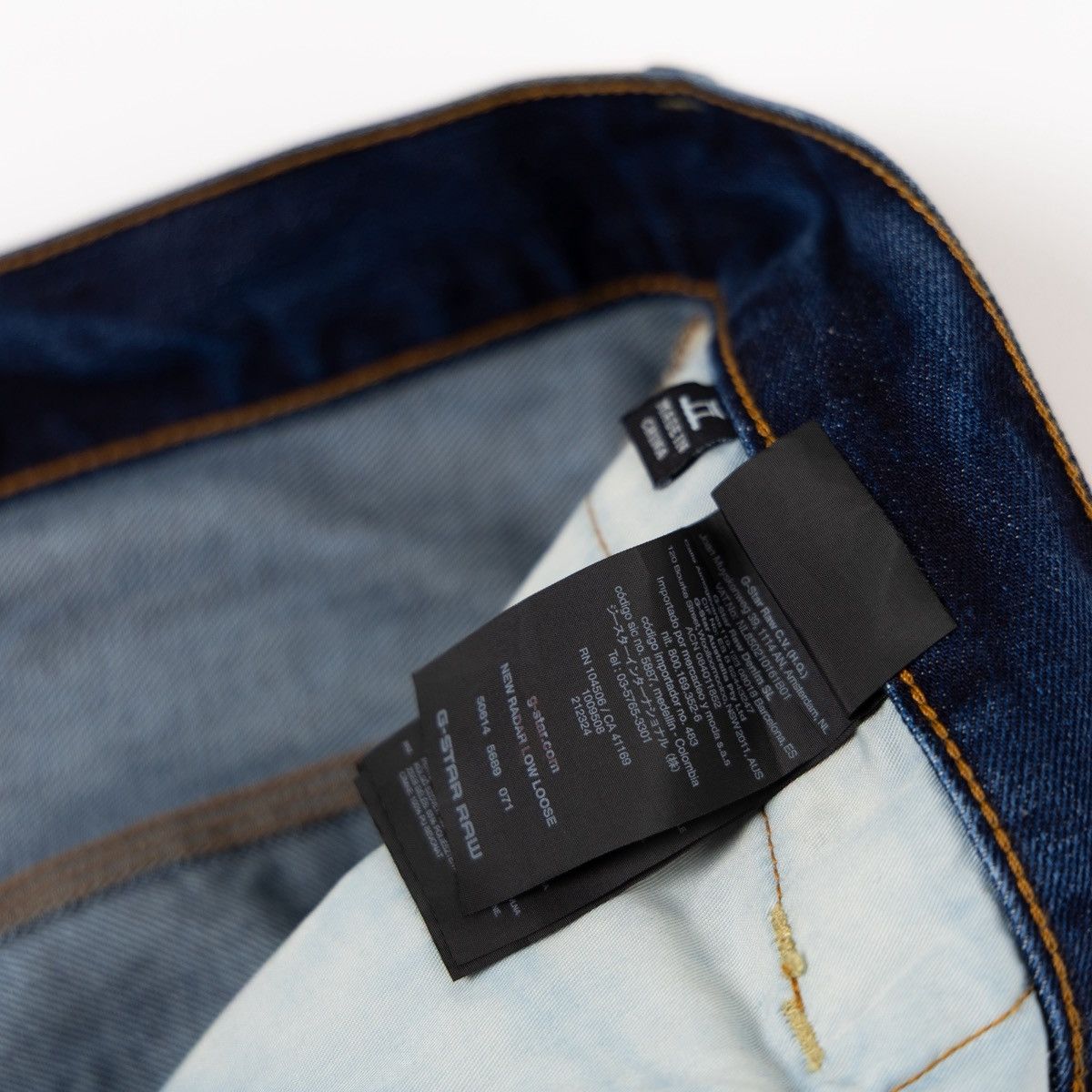 G-Star G-Star Raw Radar Jeans Dark Blue Button Fly Denim Straight Size US 34 / EU 50 - 6 Thumbnail