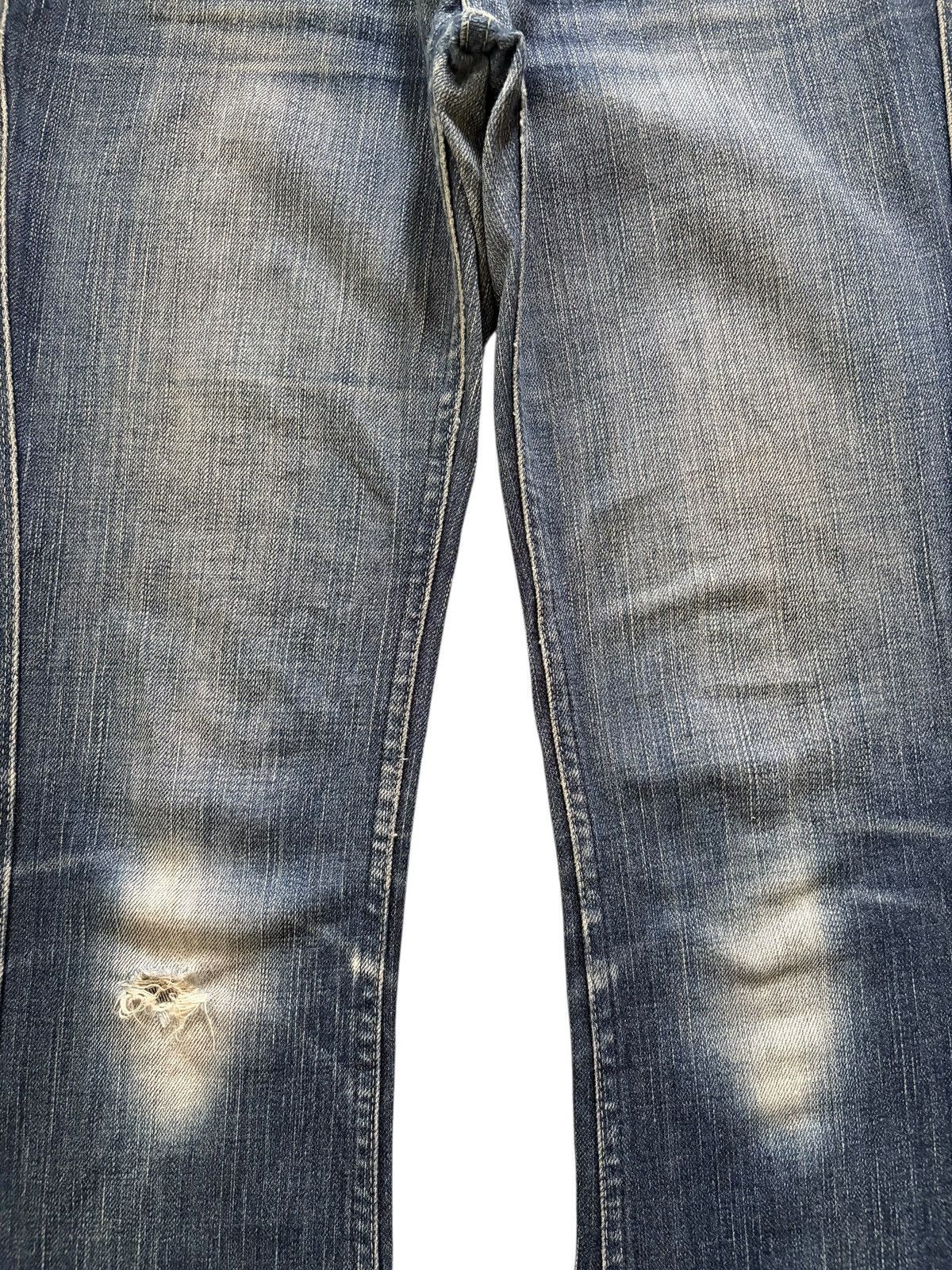Levi's Vintage 90s Levis 646 Faded Wash Distress Flare Jeans Size 27" / US 4 / IT 40 - 3 Thumbnail
