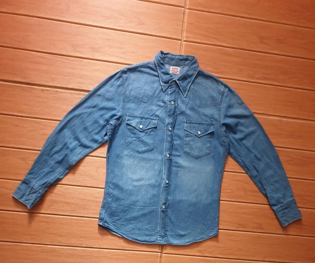 Edwin Edwin stonewash Japanese harajuku western shirt Size US M / EU 48-50 / 2 - 7 Thumbnail